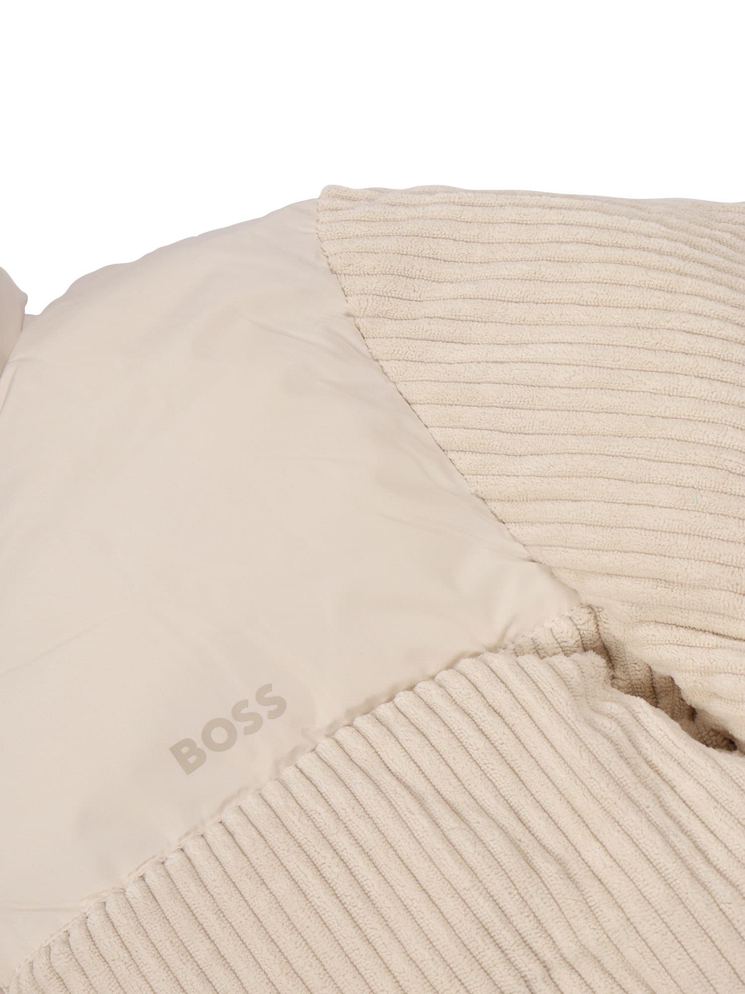 Hugo Boss Coat Boss Kids Color Beige In Neutral