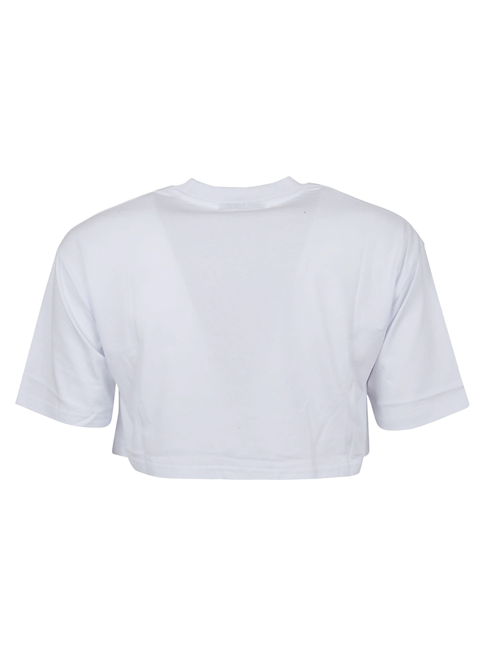 Vision of Super Vision of Super T-shirt Crop White Flames Logo - White ...