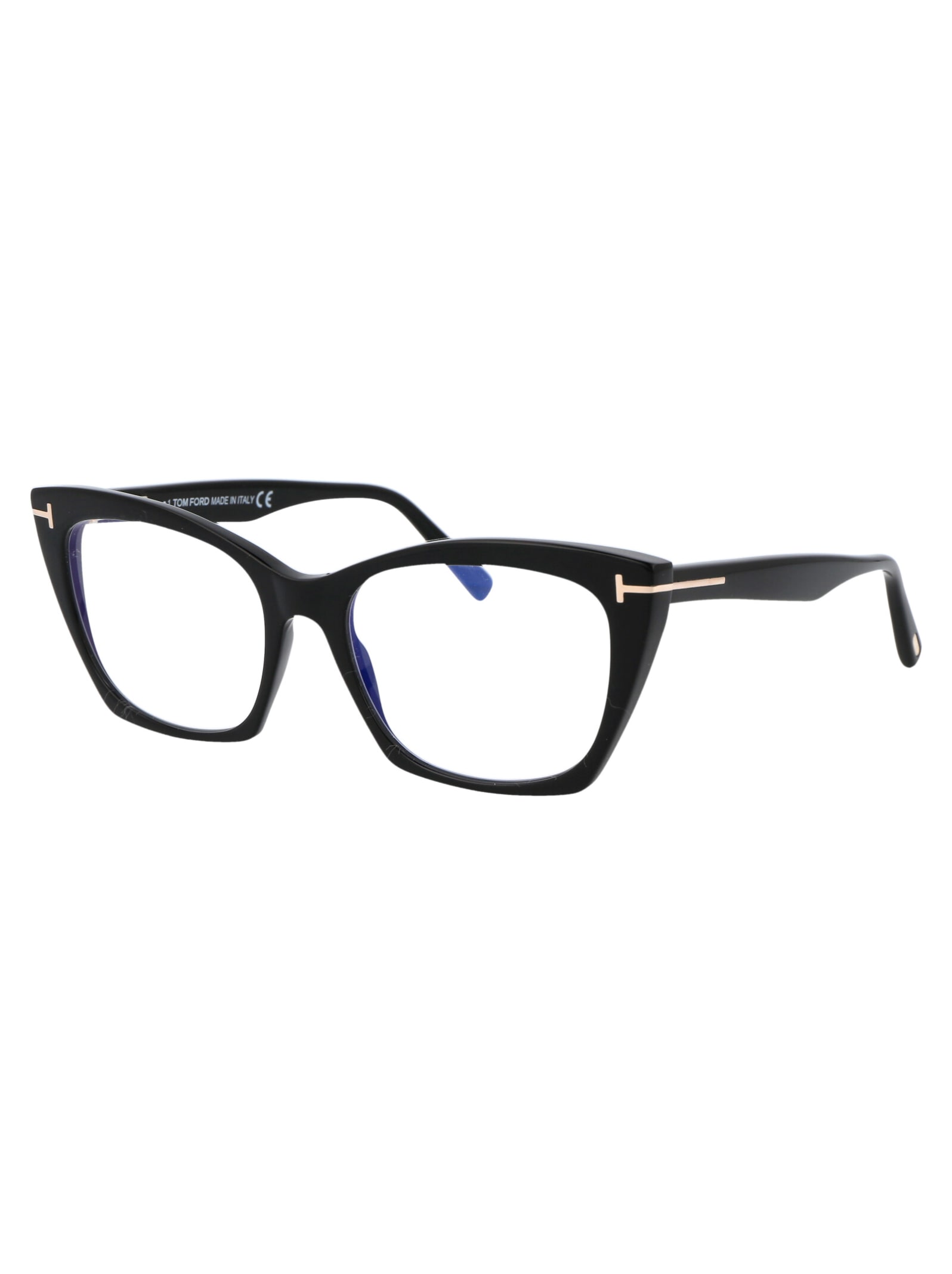 Shop Tom Ford Ft5709-b Glasses In 001 Nero Lucido