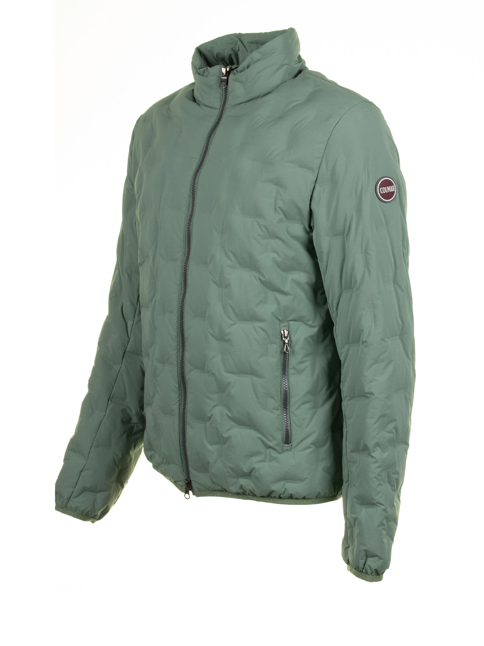 Shop Colmar Quilted Jacket With Padded Collar In Verde