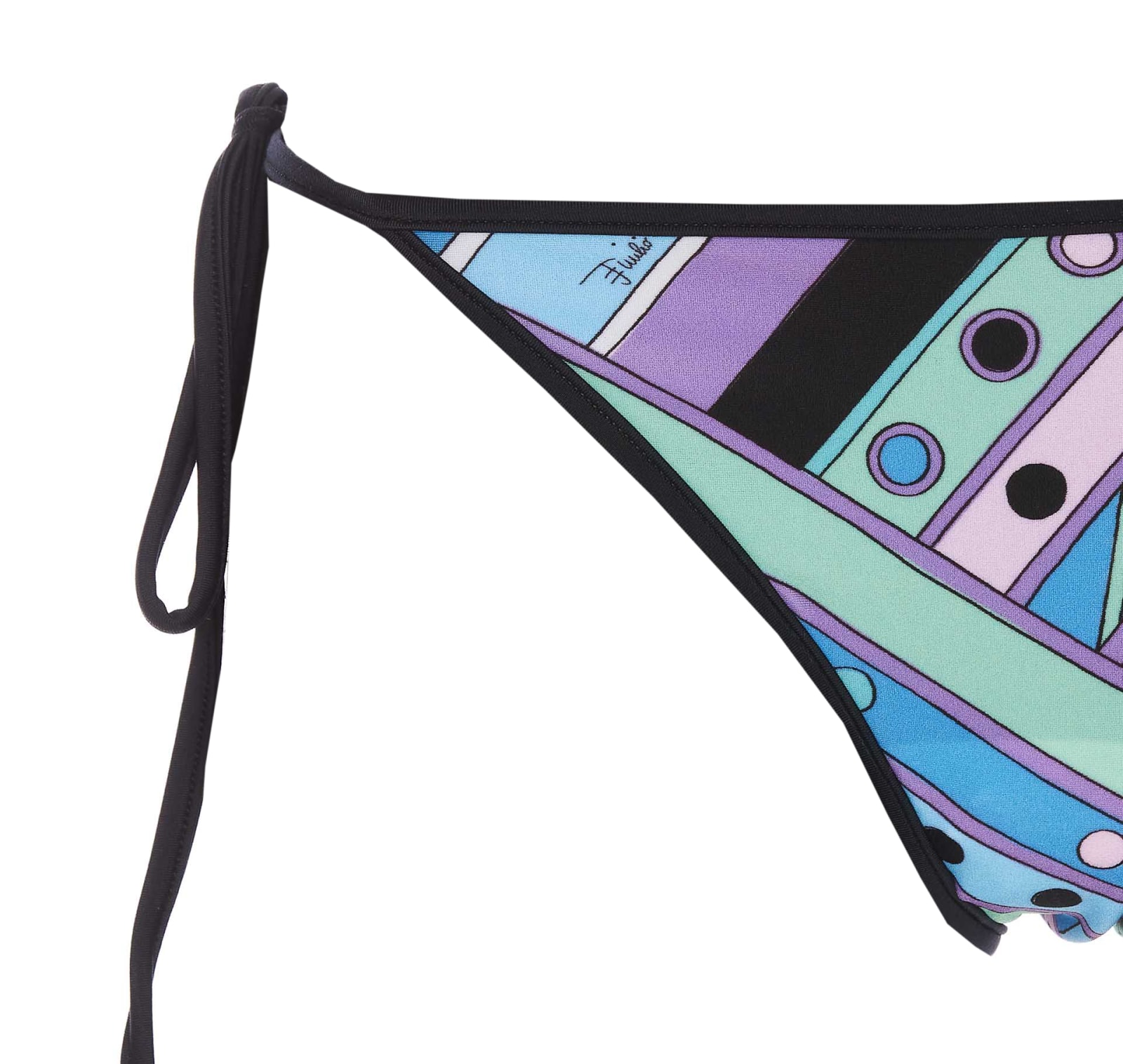 Shop Pucci Vivara Print Bikini Slip In Multicolour