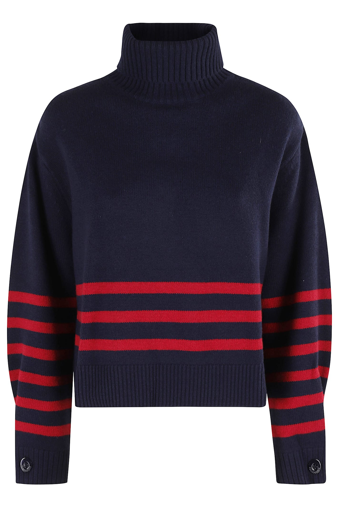 Semicouture Semi Couture Elisa Pattern Oversized Sweater In Blue
