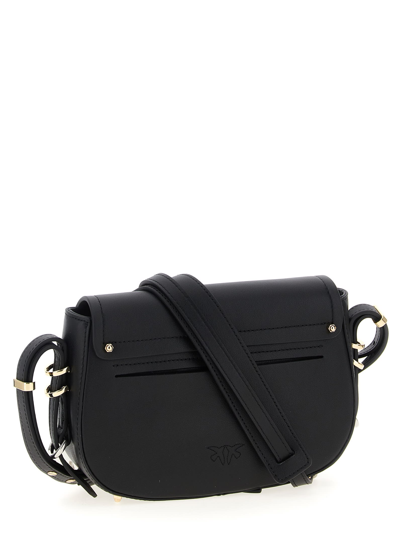 Pinko Saddle Mini Crossbody Bags Black