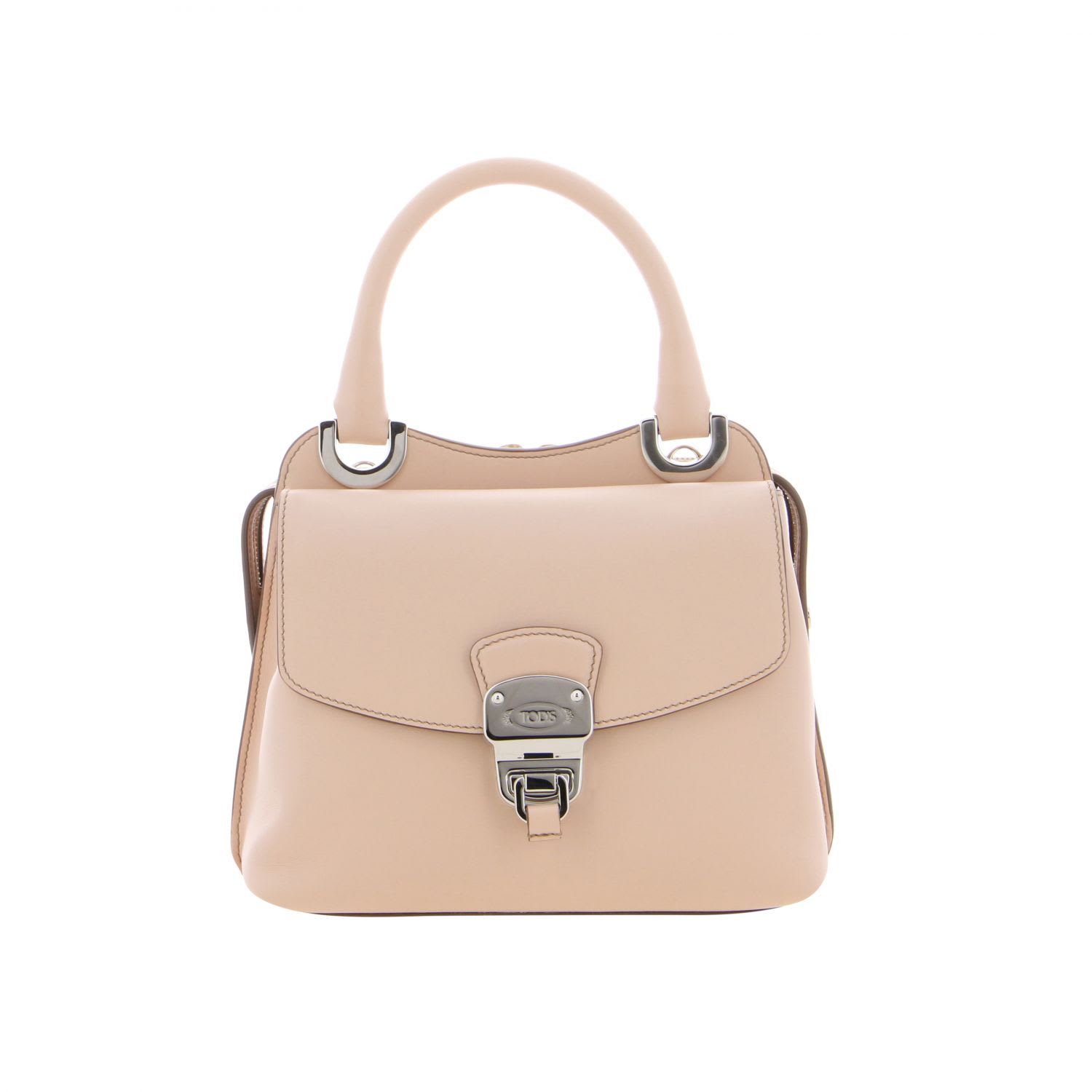Tod's Mini Handbag In Leather With Zip In Pink