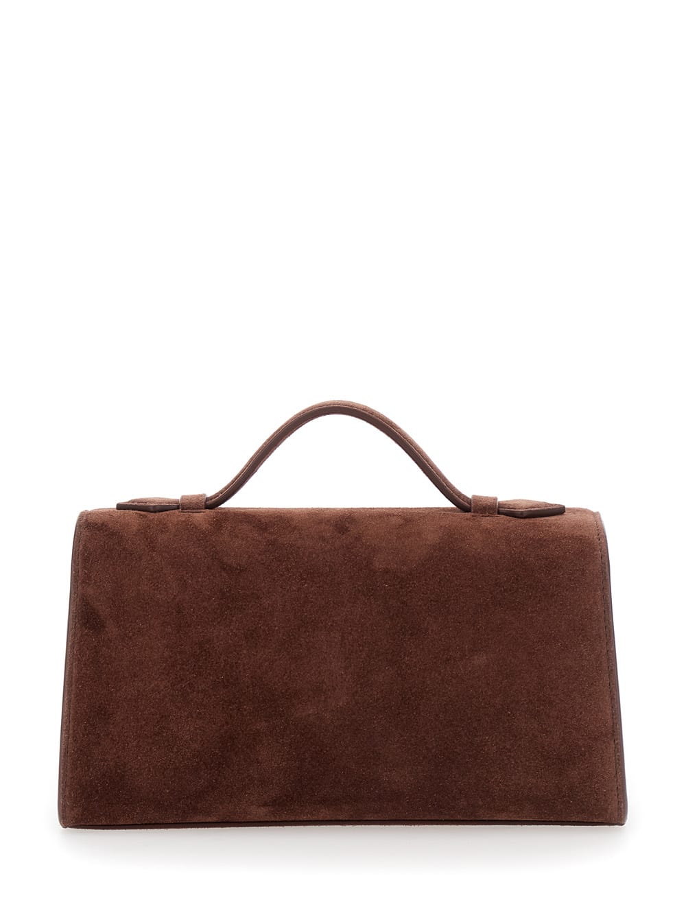 Savette Symmetry Pochette In Suede In Brown
