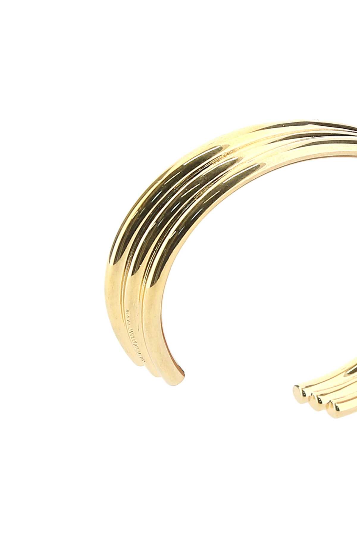 Saint Laurent Gold Metal Bracelet In 8204
