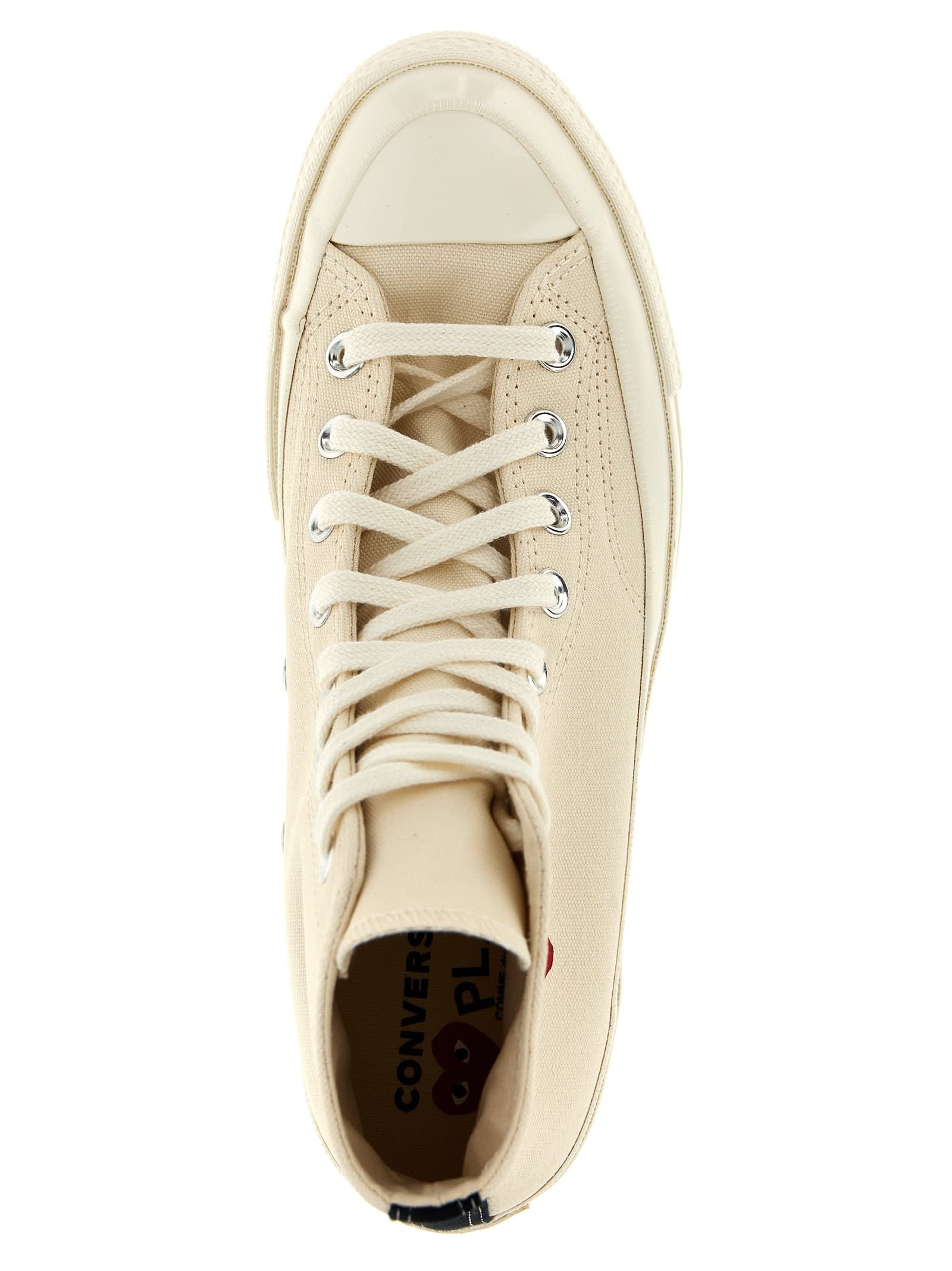 Comme Des Garçons Play Commes Des Garcons X Converse Sneakers In White