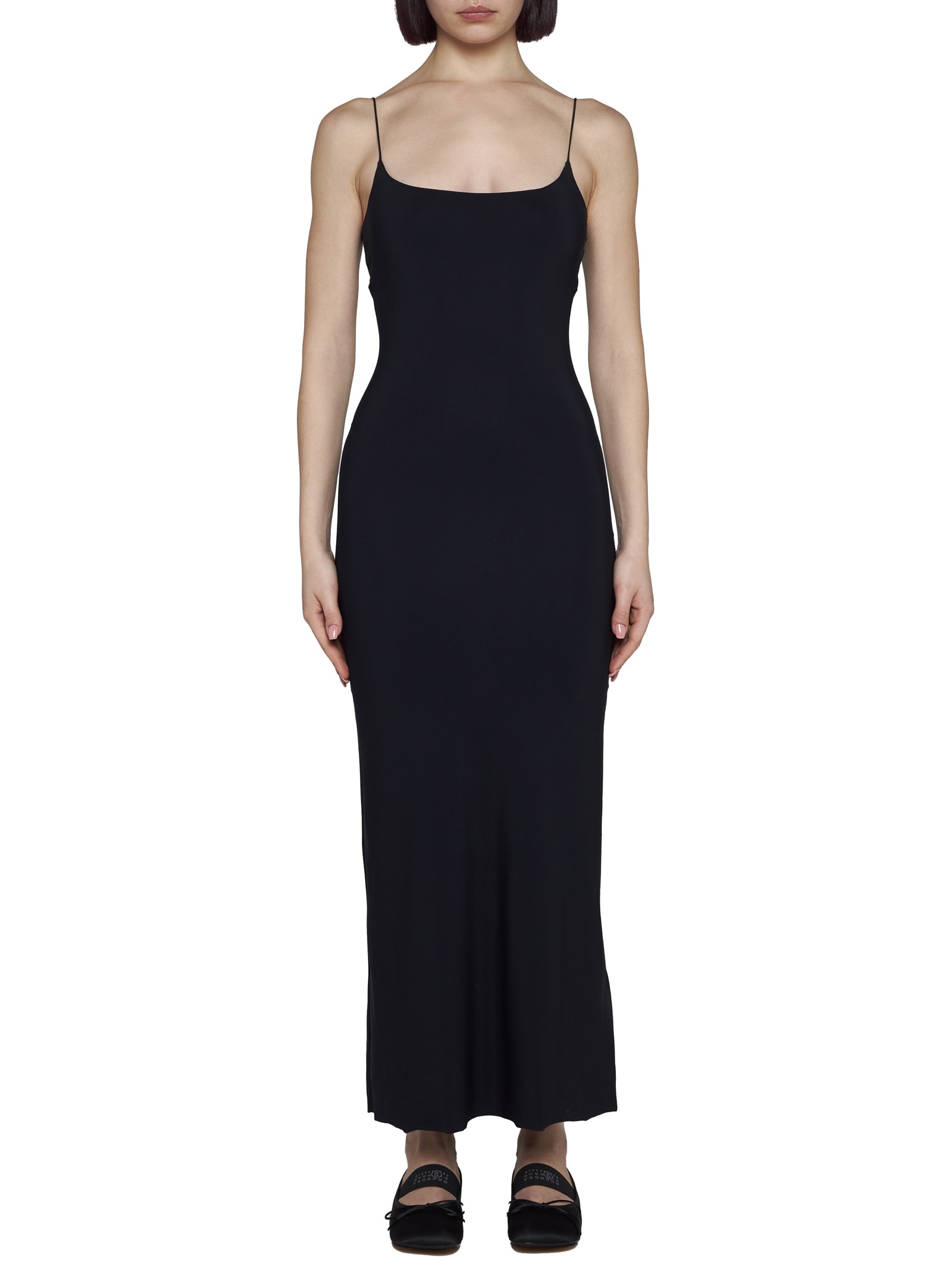 Shop Mm6 Maison Margiela Dress In Black