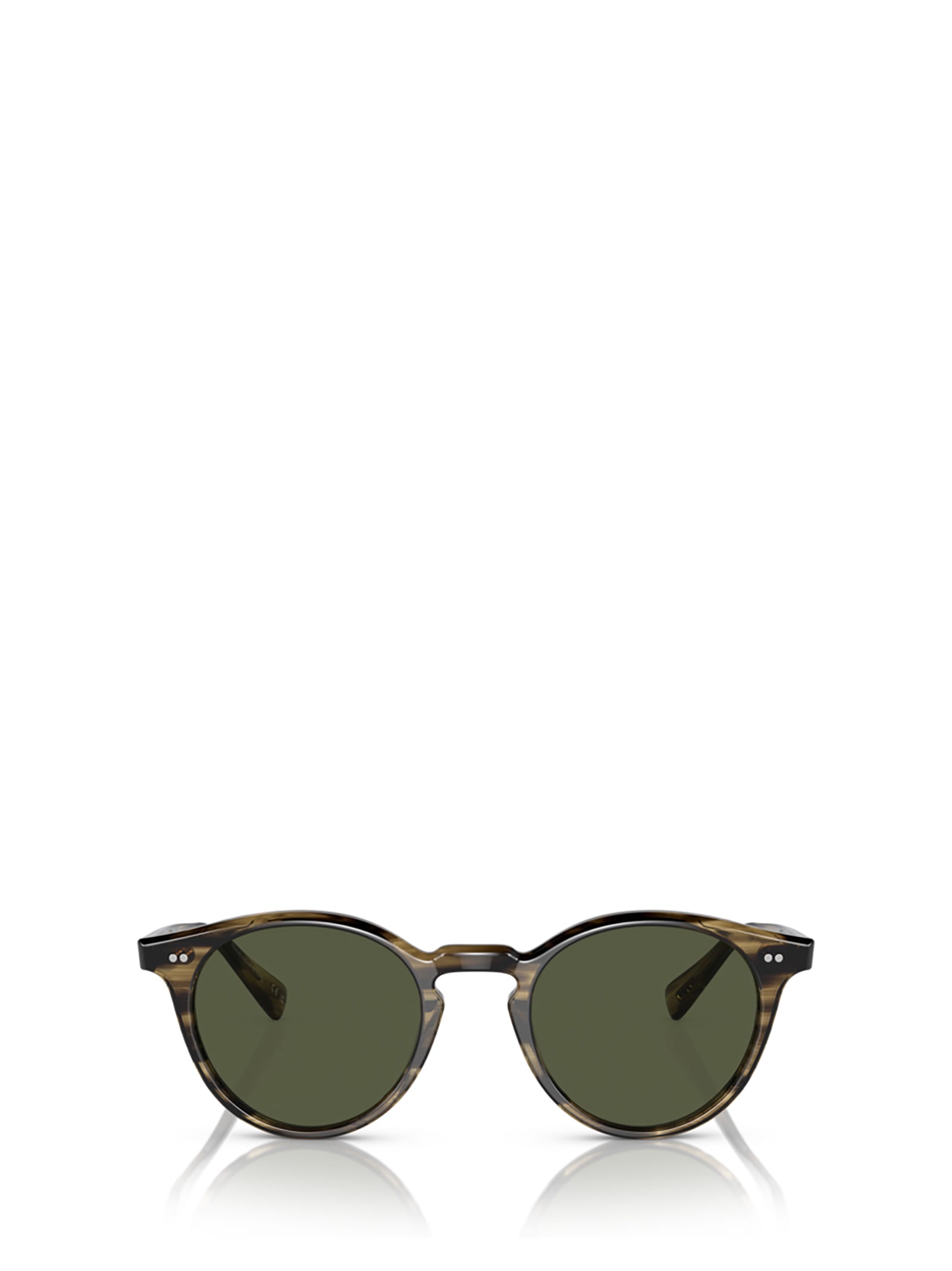 Shop Oliver Peoples Ov5459su Olive Smoke Sunglasses