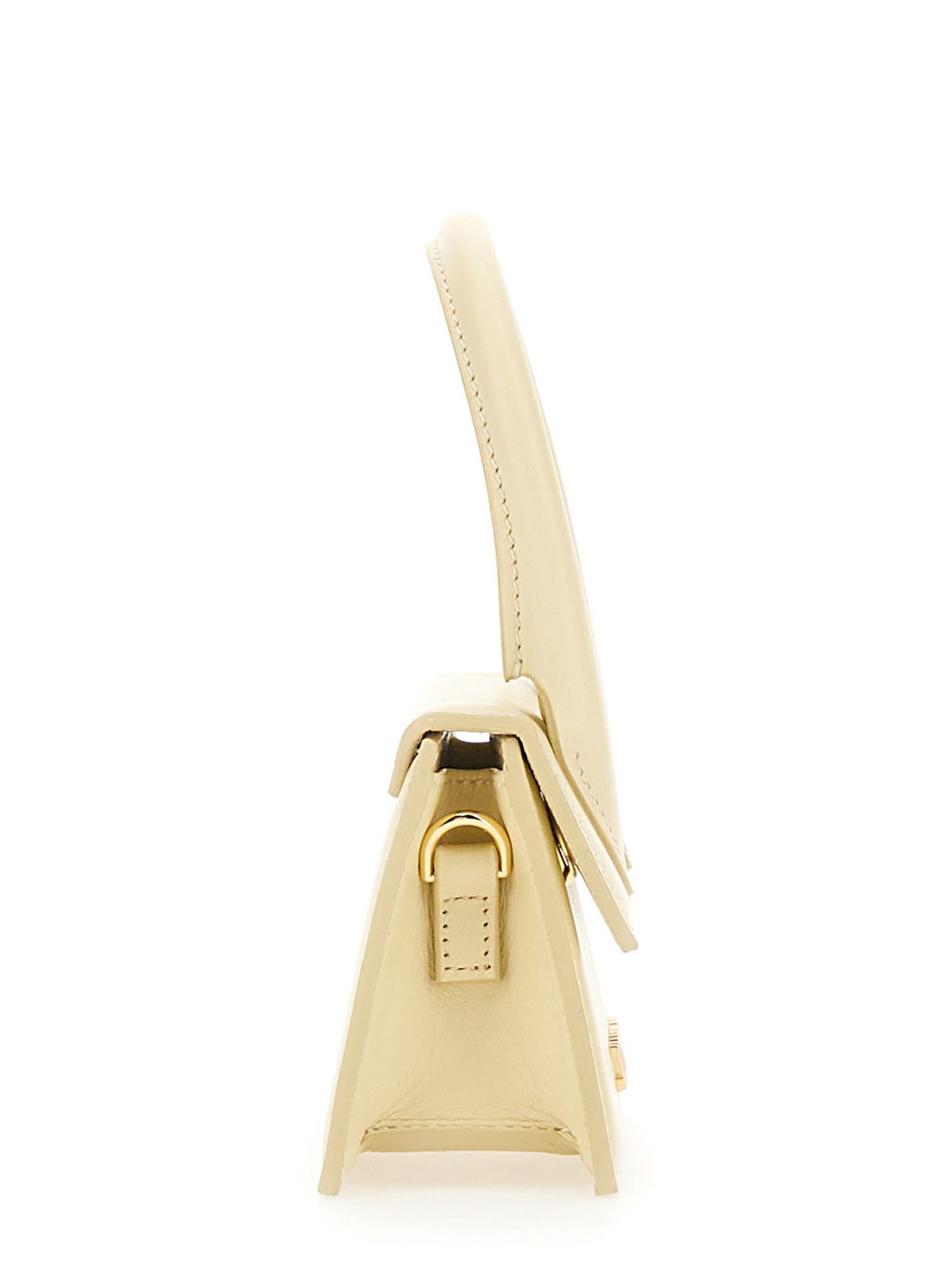 Jacquemus Le Chiquito Leather Mini Bag In Bianco