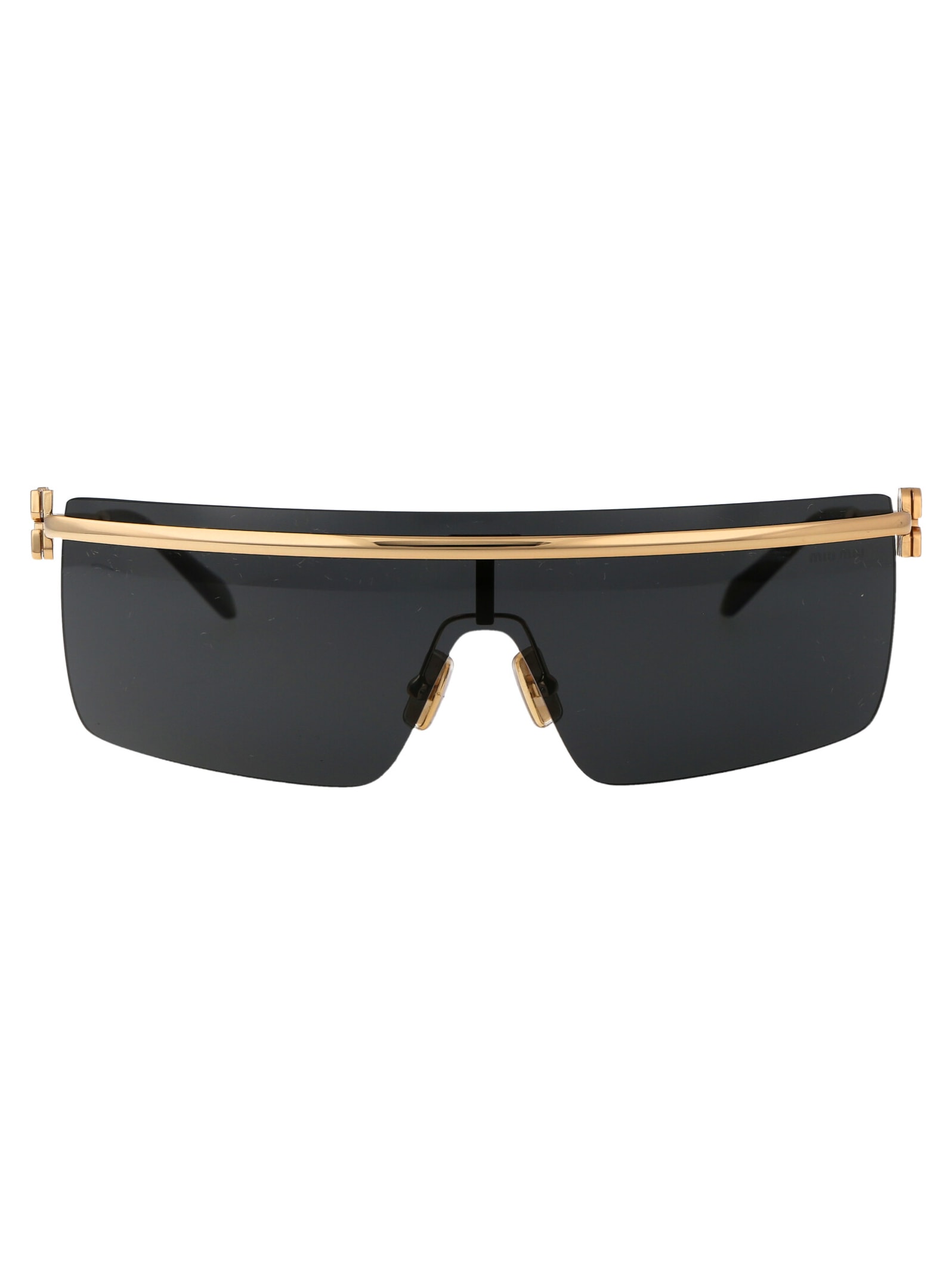 Shop Miu Miu 0mu 50zs Sunglasses In 5ak5s0 Gold