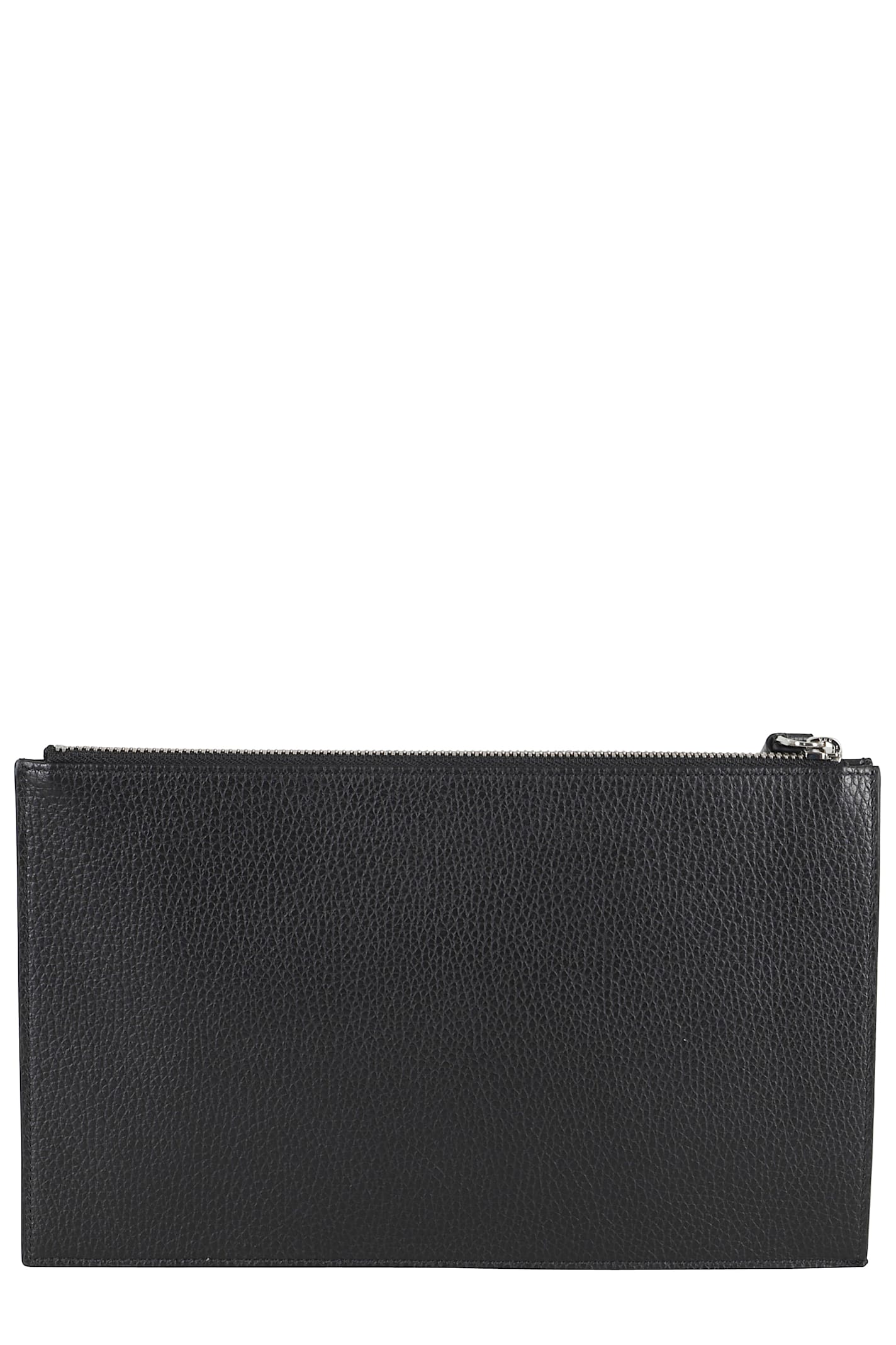 Orciani Pochette Micron Pelle Con Polsiera In Black