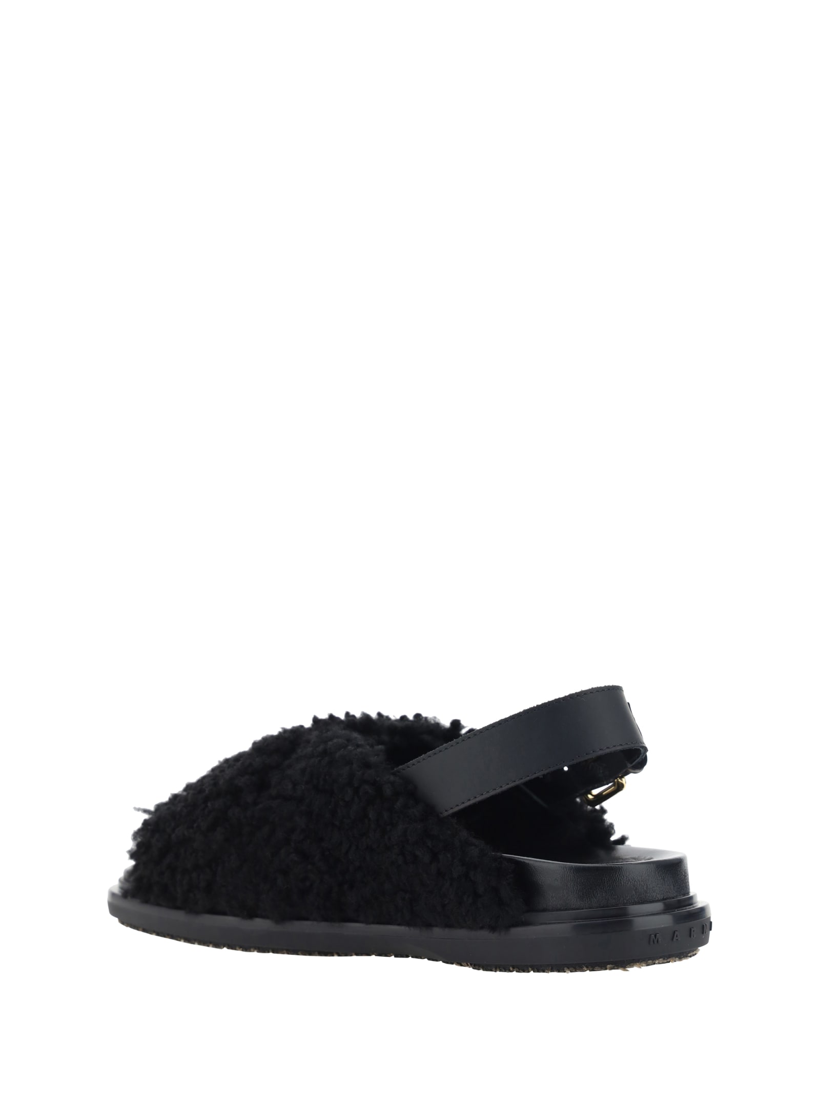 Shop Marni Fussbett Sandals In Black