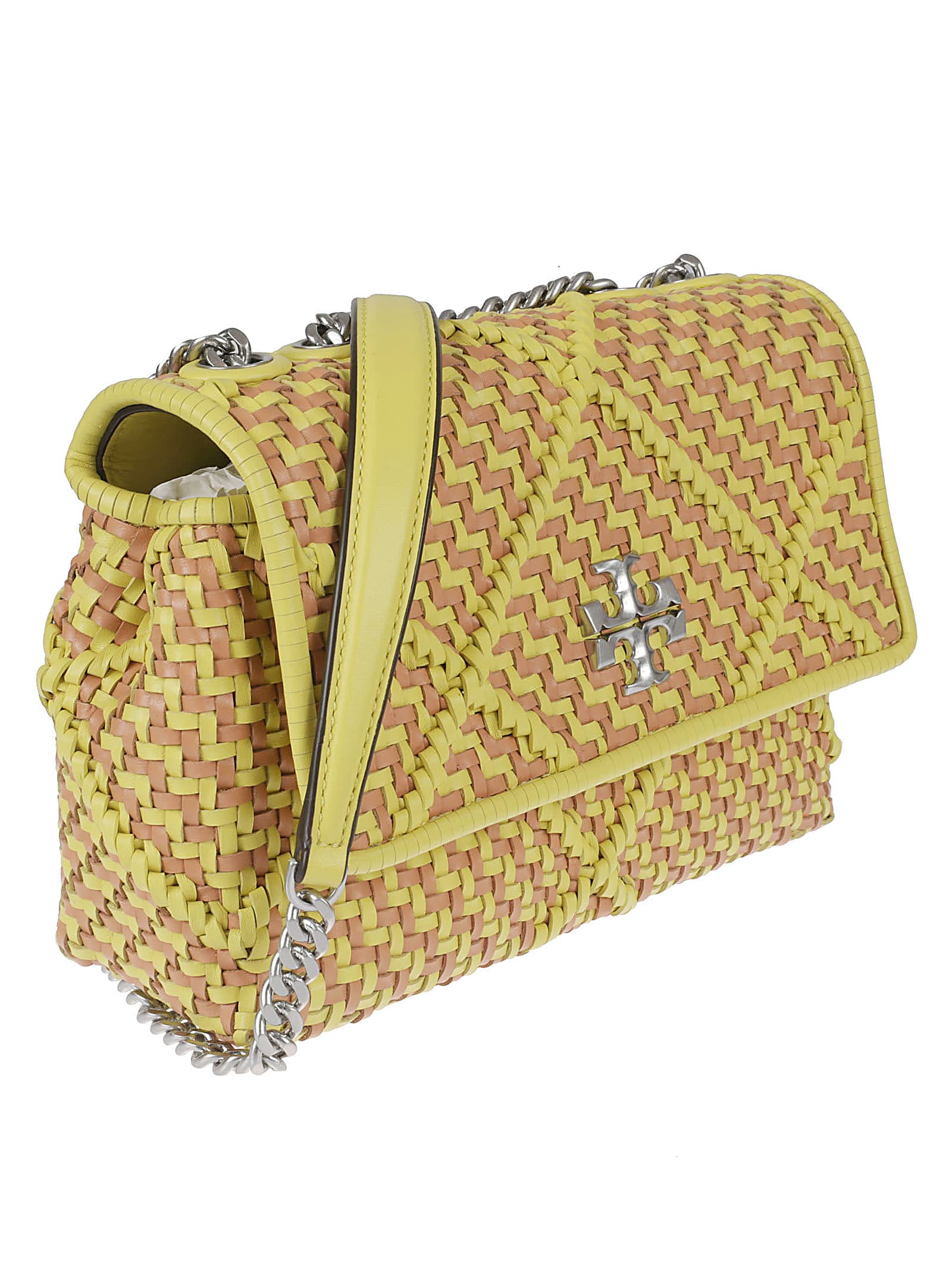 Shop Tory Burch Small Kria Diamond Woven Shoulder Bag