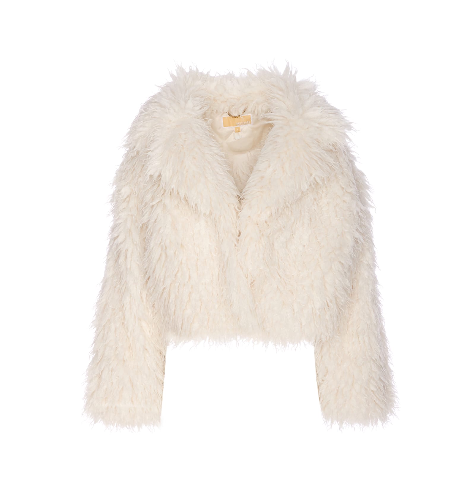 Michael Michael Kors Faux Fur Jacket In Neutral