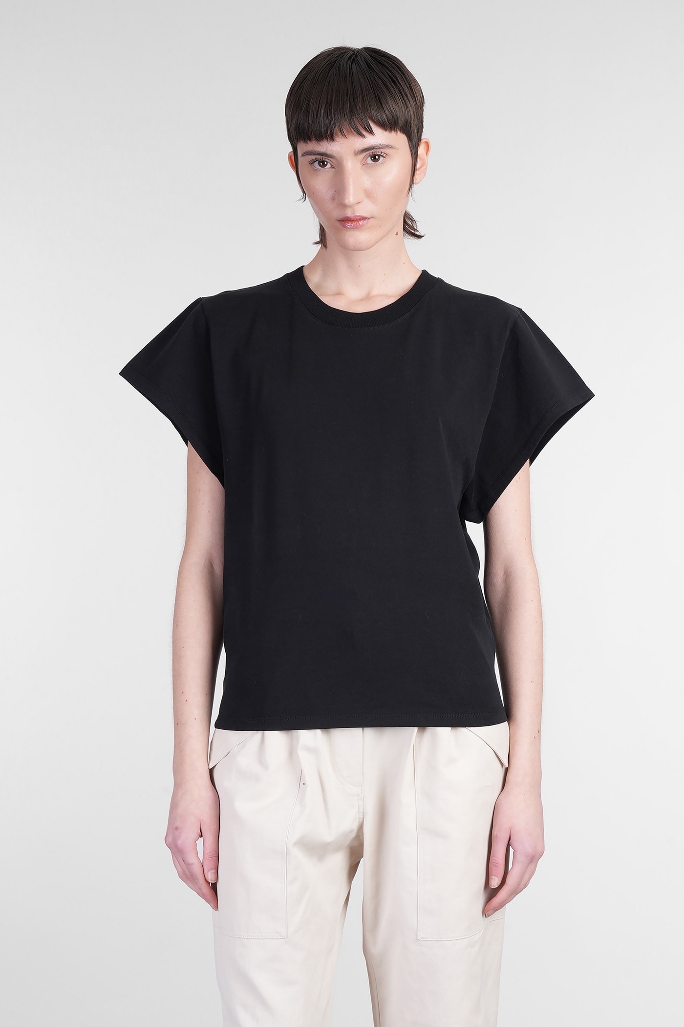 Iro Tabitha T-shirt In Black Cotton