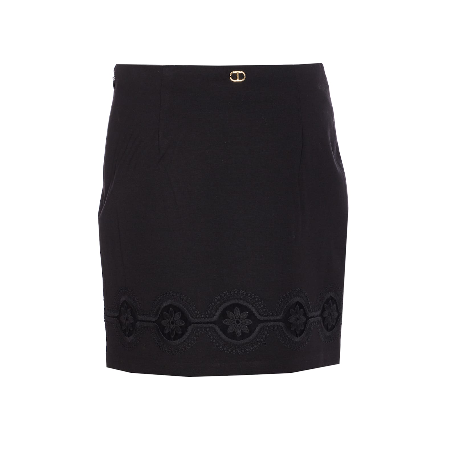 Twinset Mini Skirt In Black