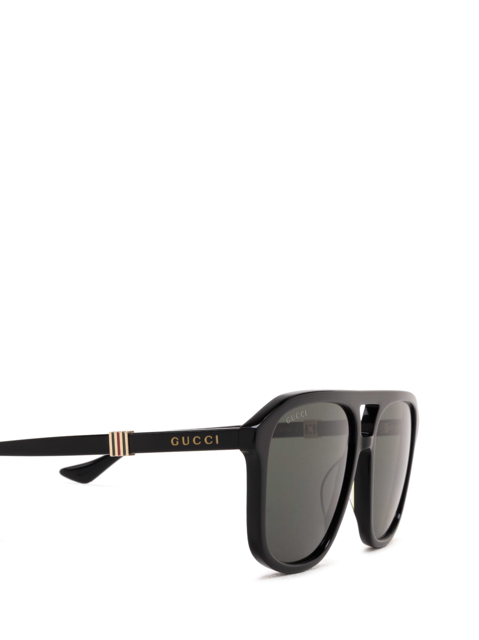 Shop Gucci Gg1494s Black Sunglasses