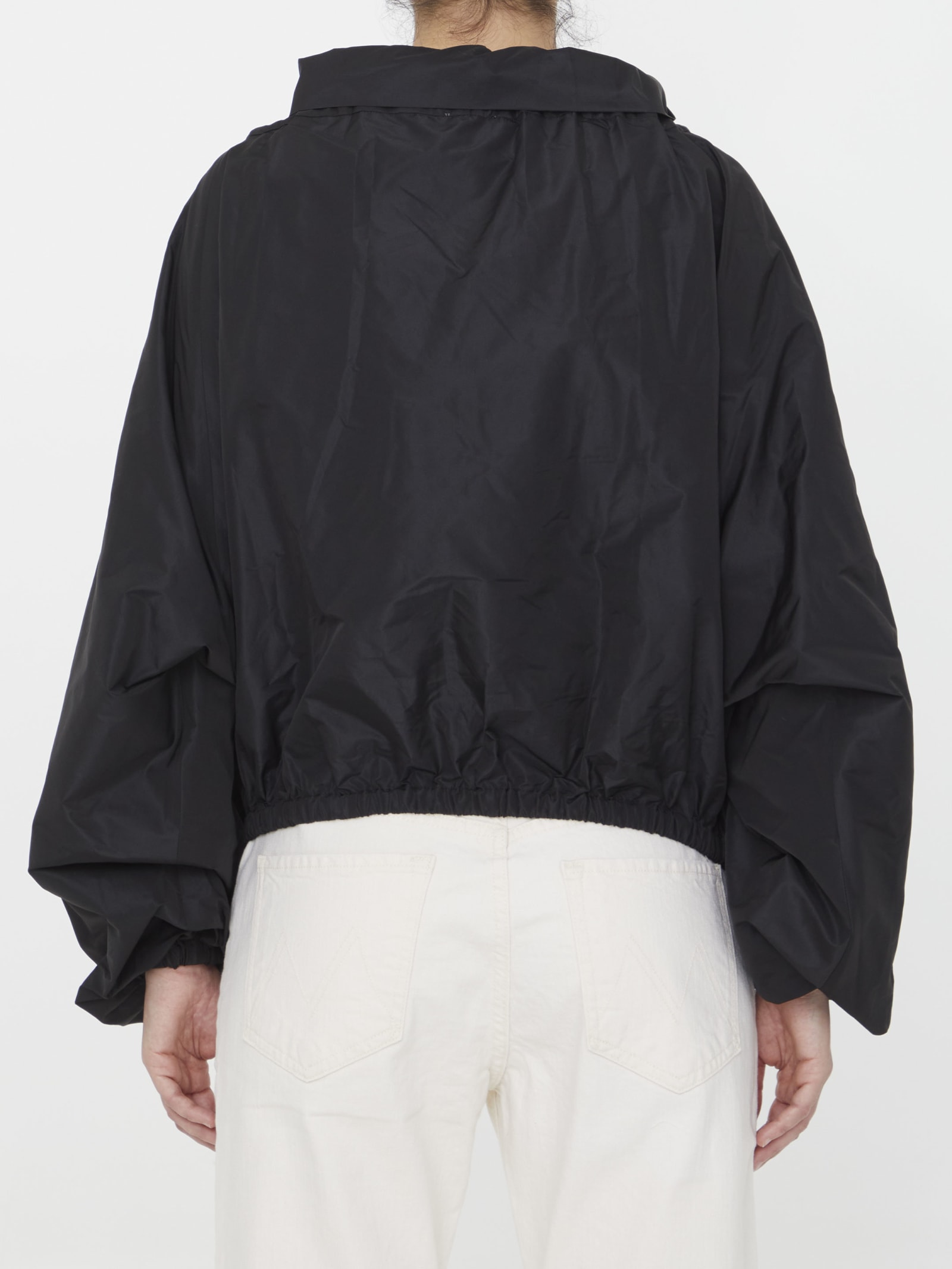 Shop Patou Shirt With Balloon Sleeves In Black