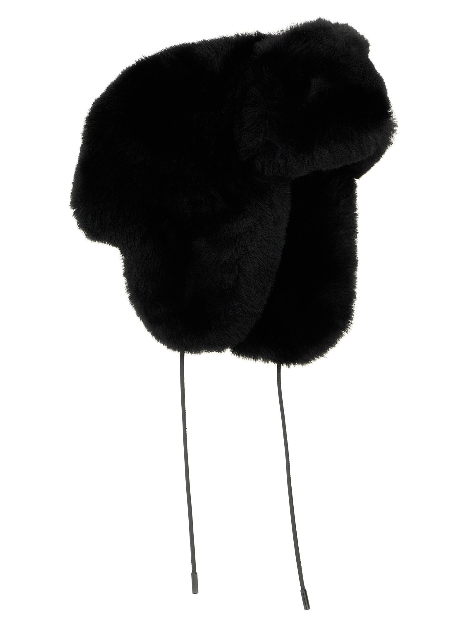 Goldbergh Cher Fluffy Aviator Hat In Black
