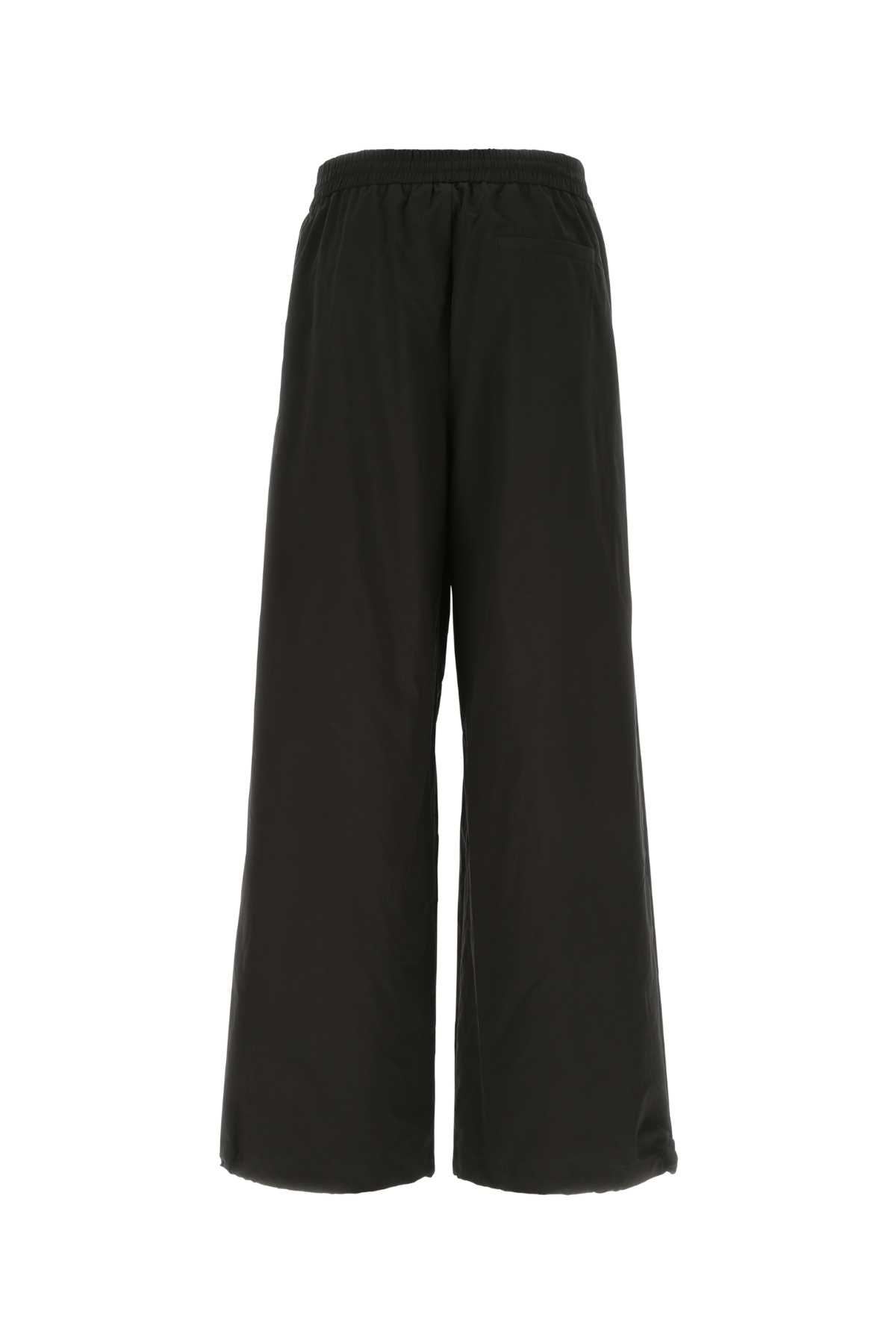 Off-white Black Polyester Blend Pant In 1000