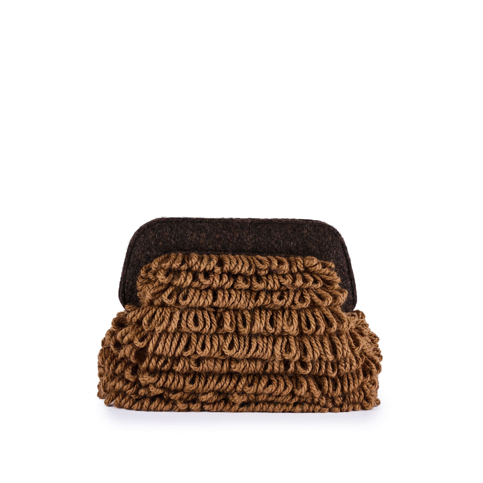 Viamailbag Cecile Fringe Clutch In Marrone