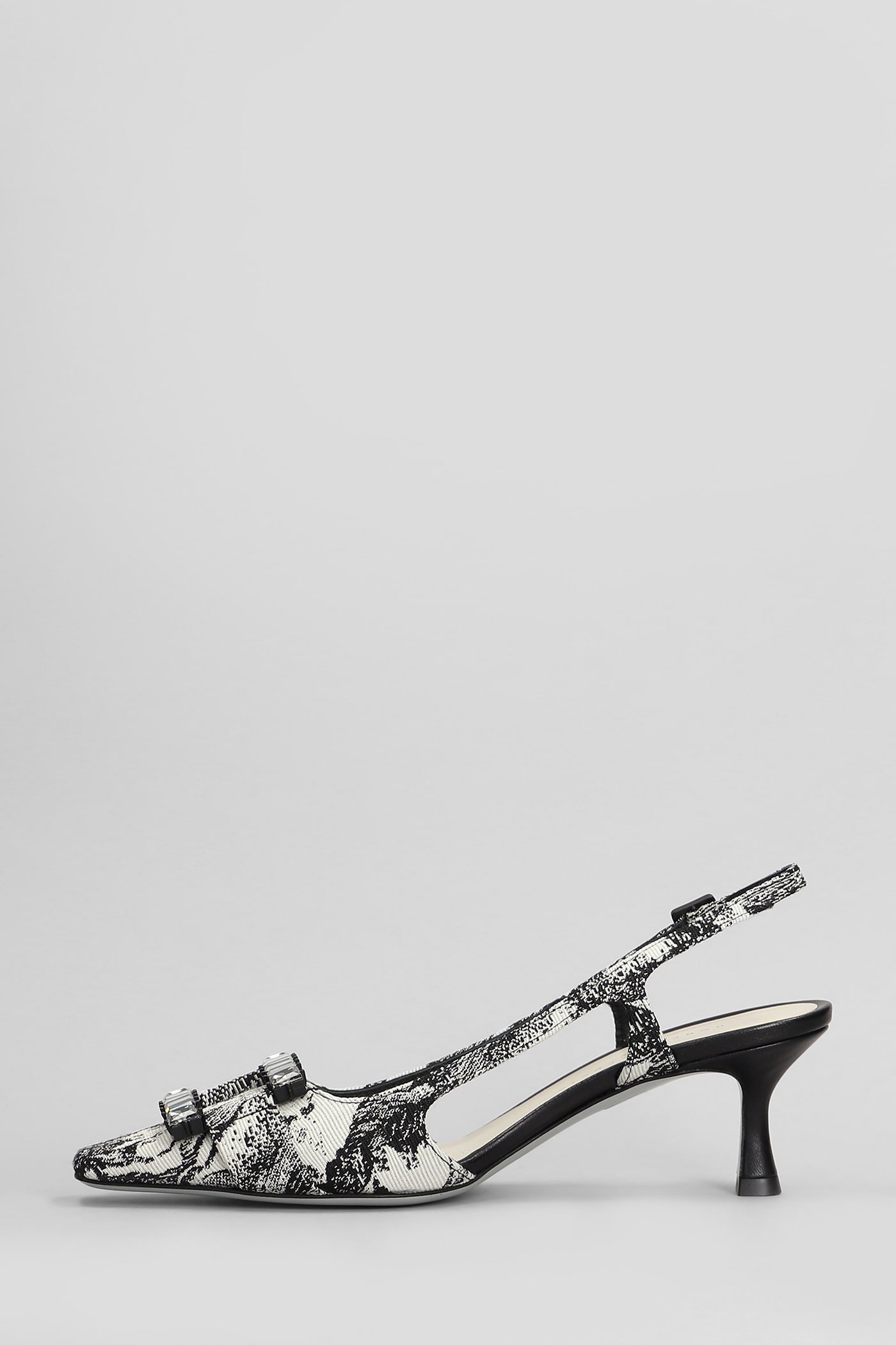 Shop Roberto Festa Atena Pumps In Black Fabric