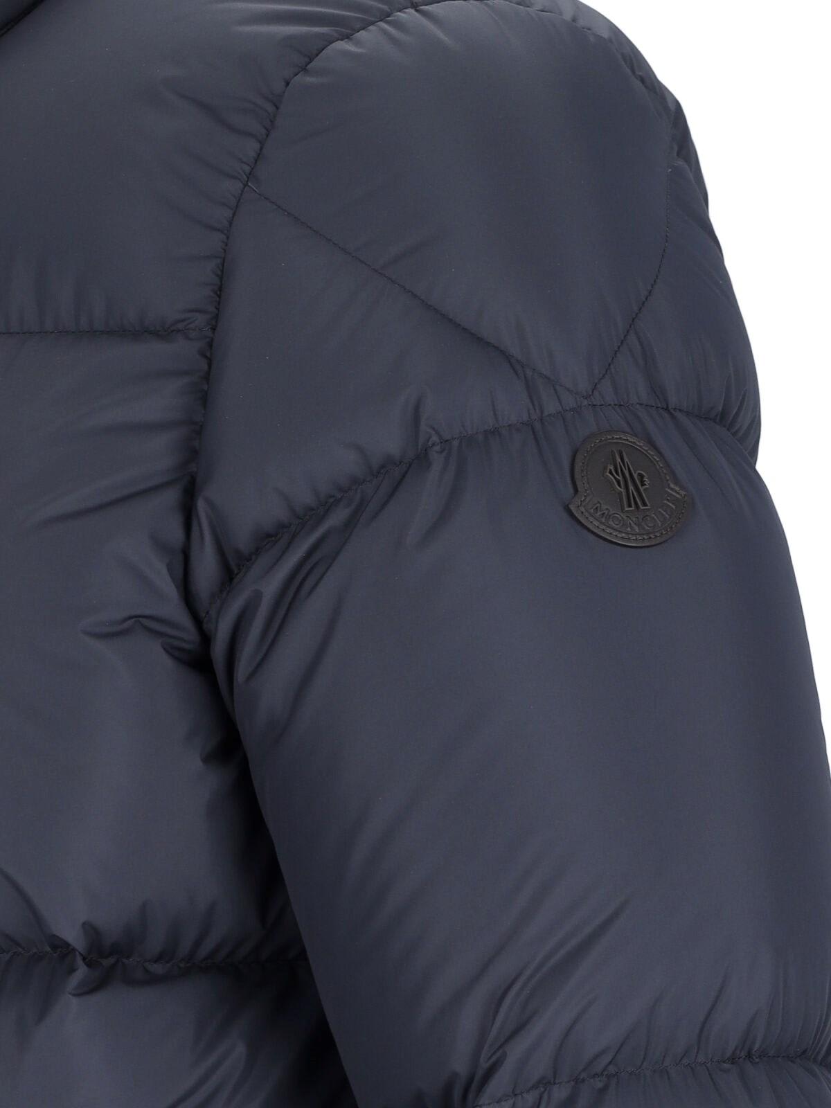 Shop Moncler Short Down Jacket Besbre In Multicolour