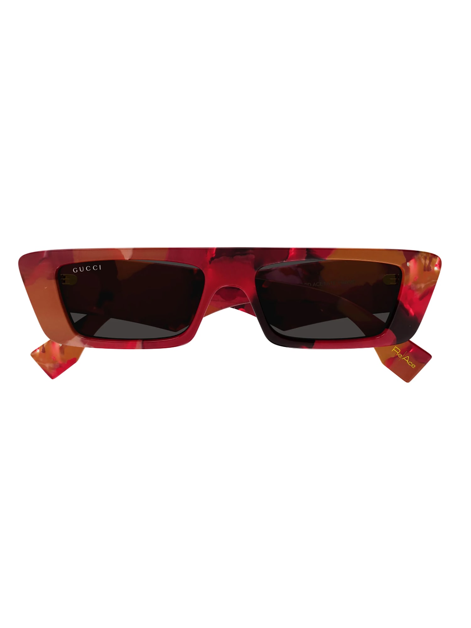 Shop Gucci Gg1625s Sunglasses In Red Red Grey