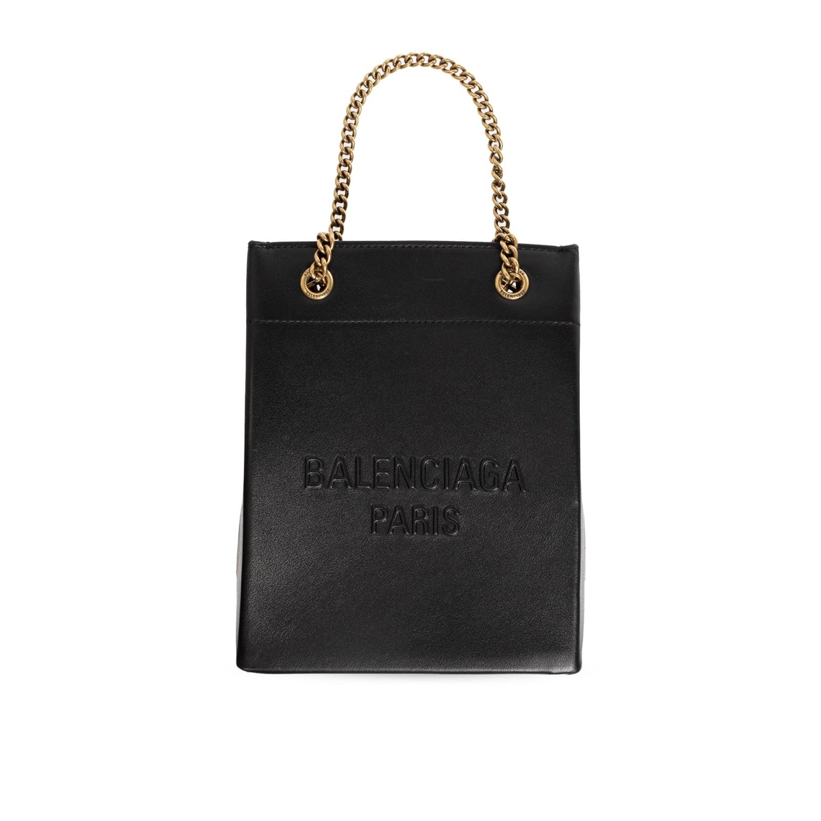 Shop Balenciaga Logo Bag In Black
