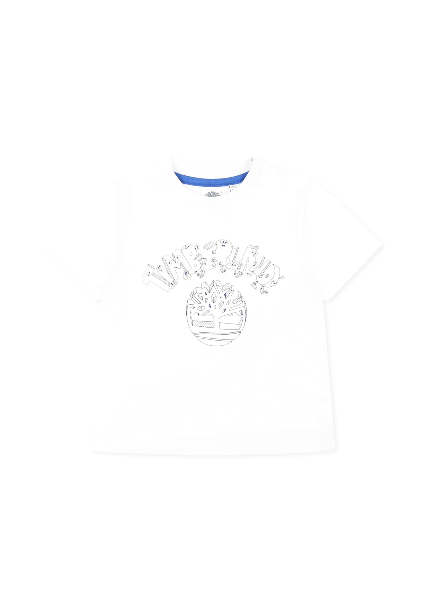Timberland Light Blue Suit For Baby Boy With Tree In Light Blue