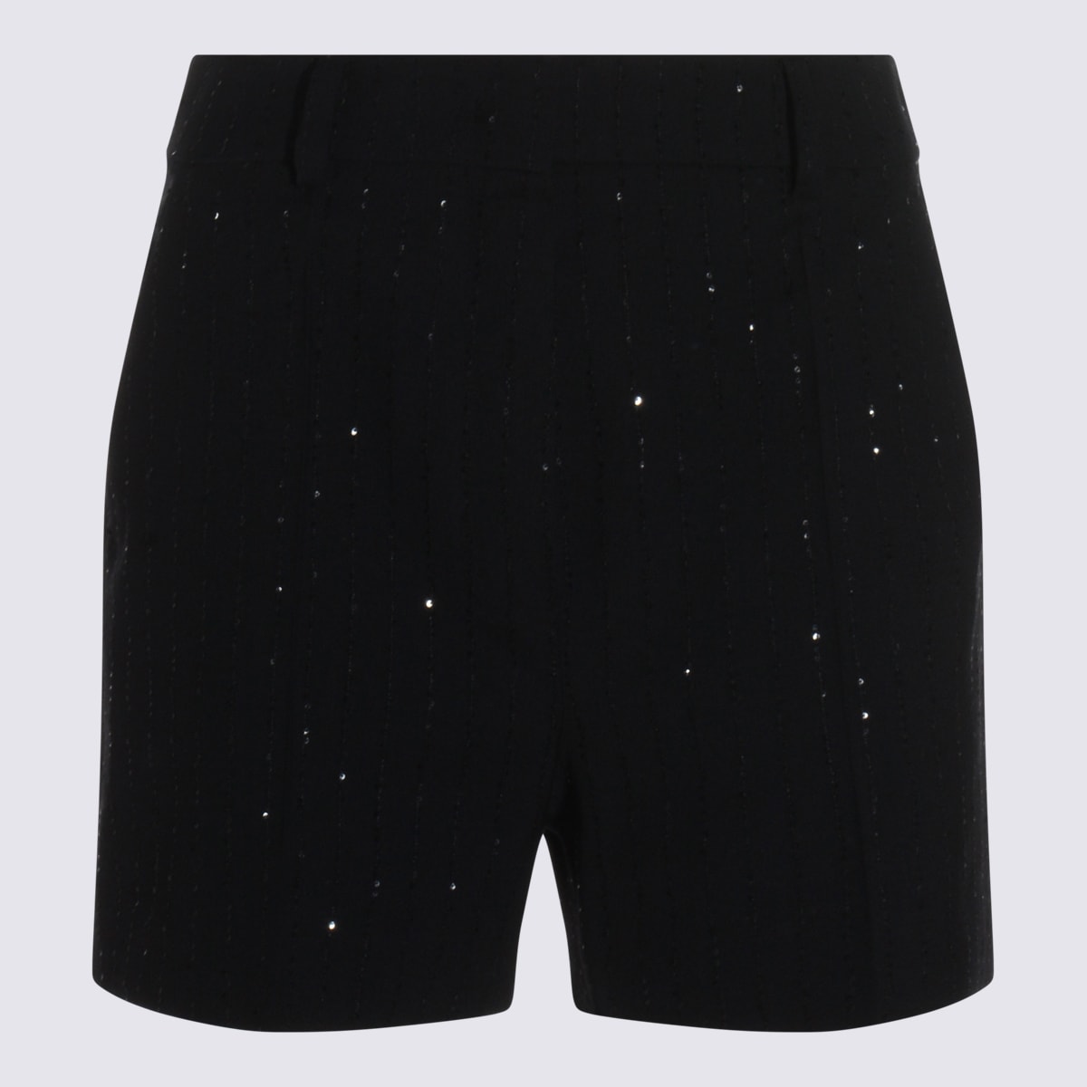 Max Mara Black Wool Siberia Shorts In Black