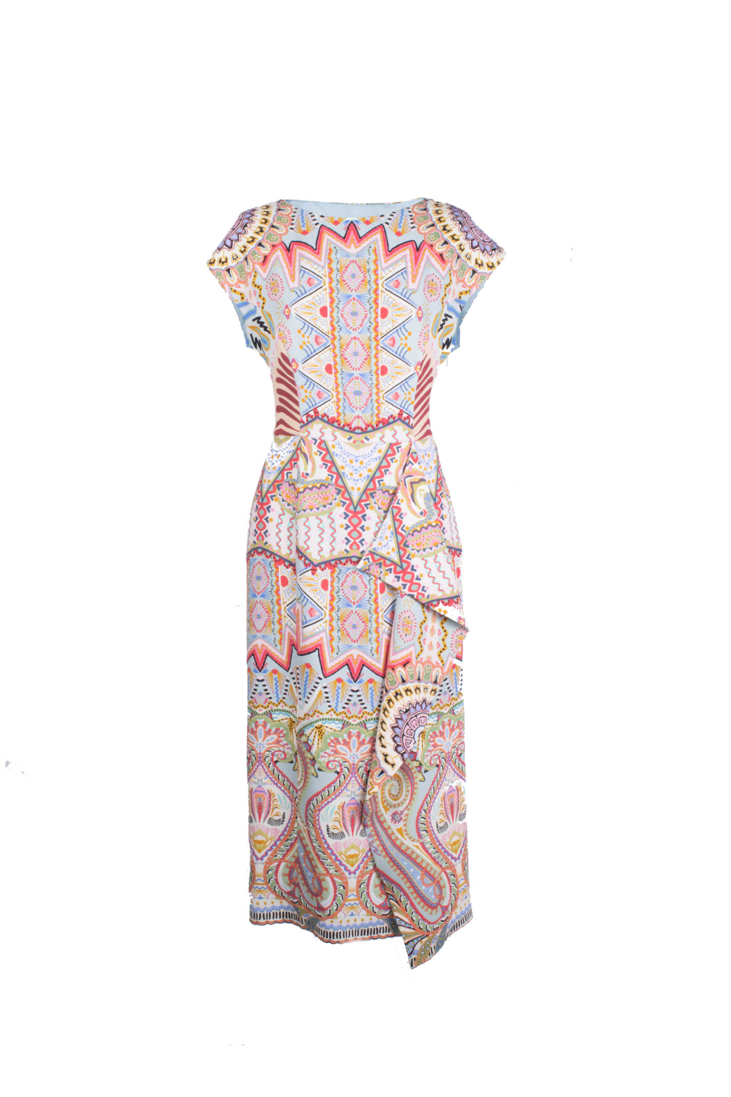Etro Cady Dress With Side Draping