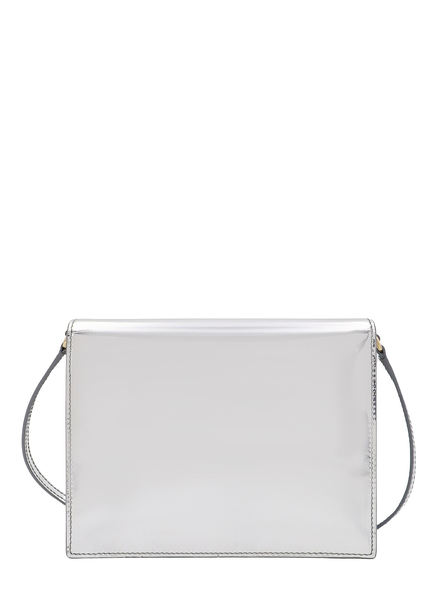 Shop Dolce & Gabbana Dg Logo Shoulder Bag In Argento