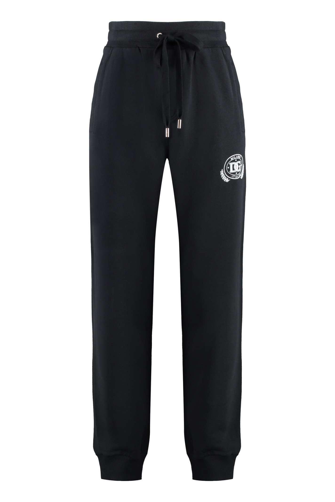 Shop Dolce & Gabbana Cotton Track-pants In Black