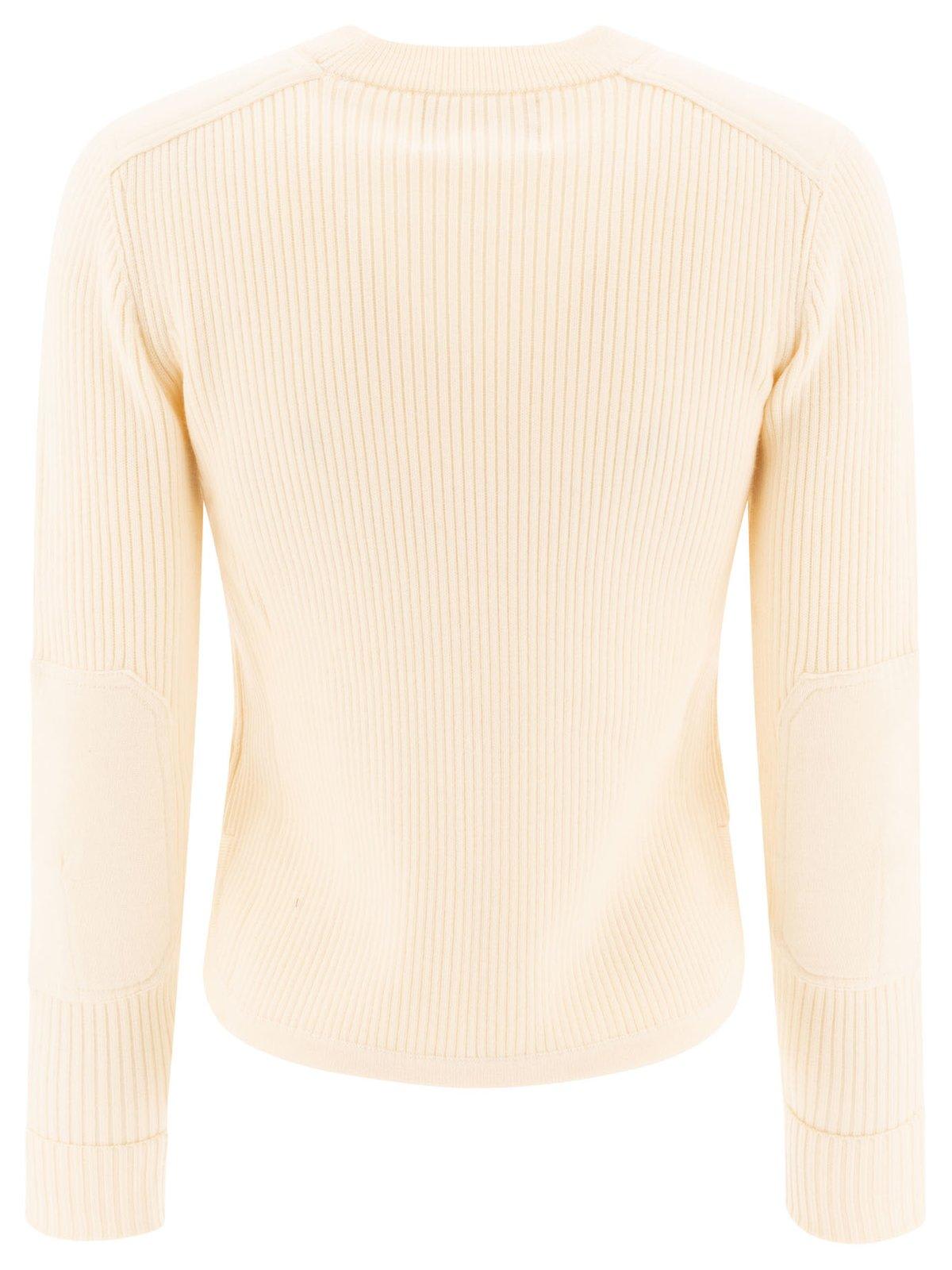 Isabel Marant Étoile Gabyne Ribbed Knit Sweater In Powder