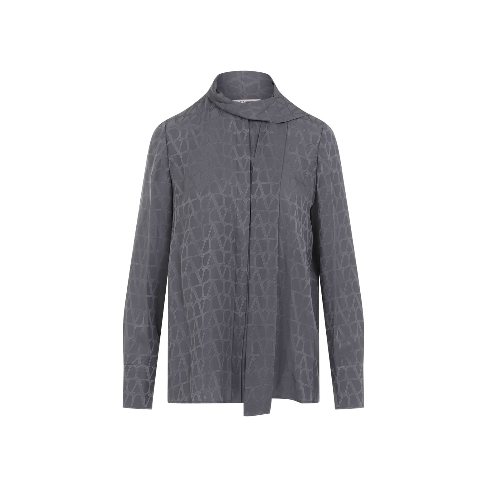 Shop Valentino Toile Iconographe Shirt In Mxe Stone Grey