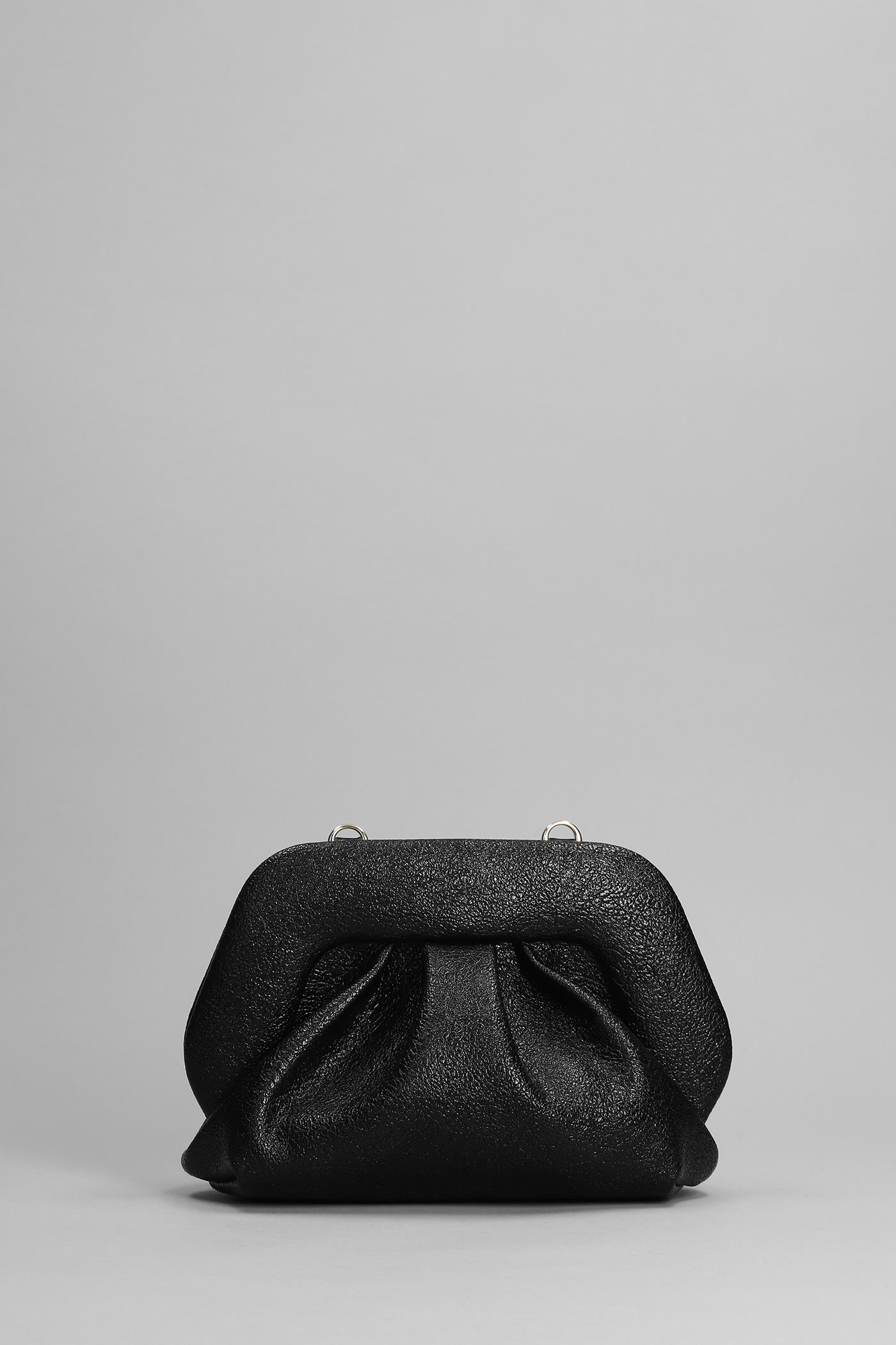 Themoirè Gea Laminated Clutch In Black Faux Leather ModeSens