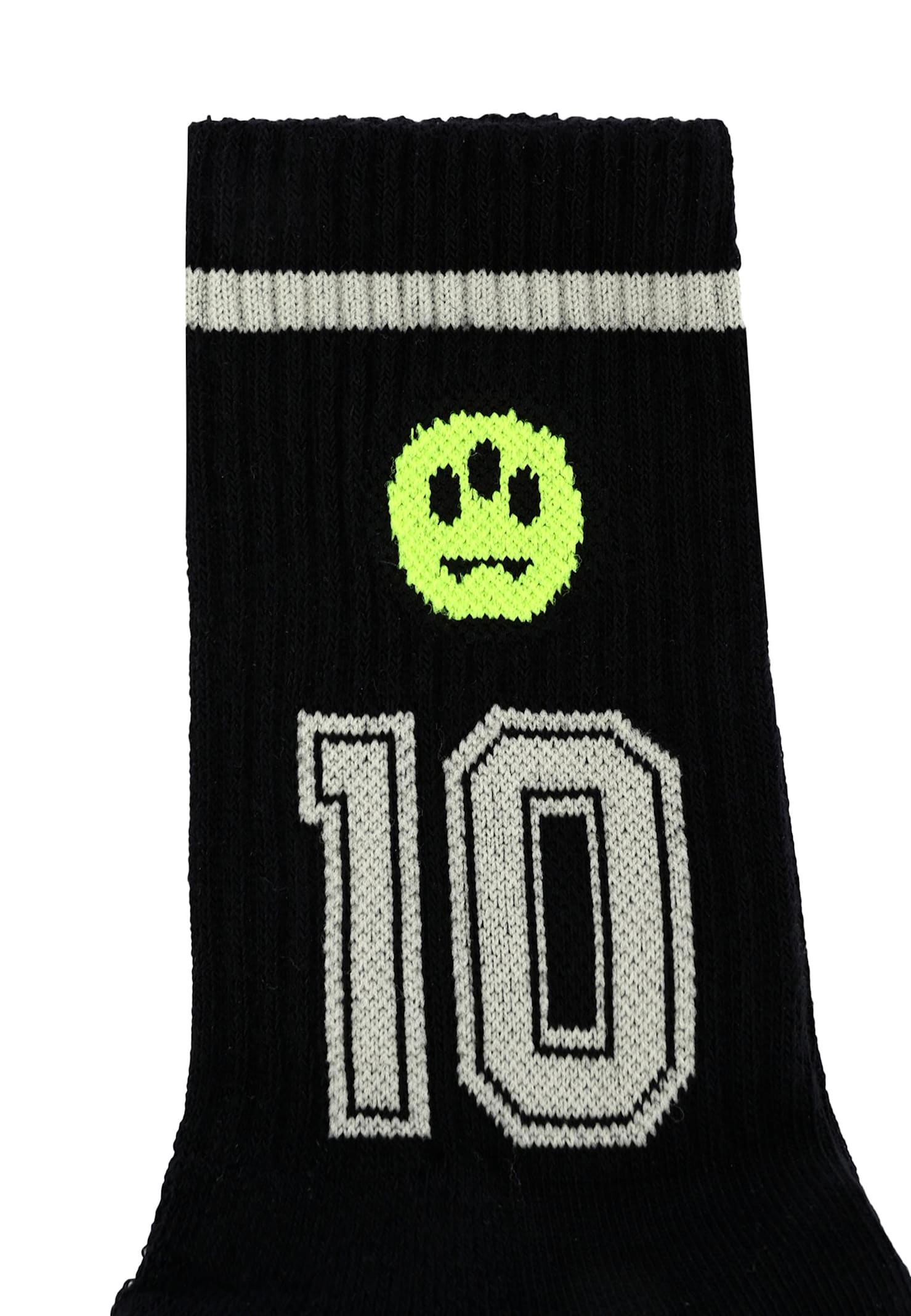 Barrow Black Socks For Kids With Smiley In Black