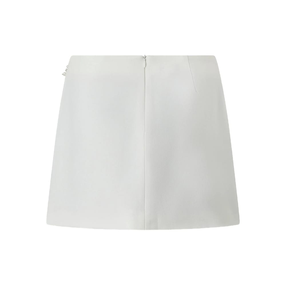 Pinko Sequin Embellished Mini Skirt In Neutral