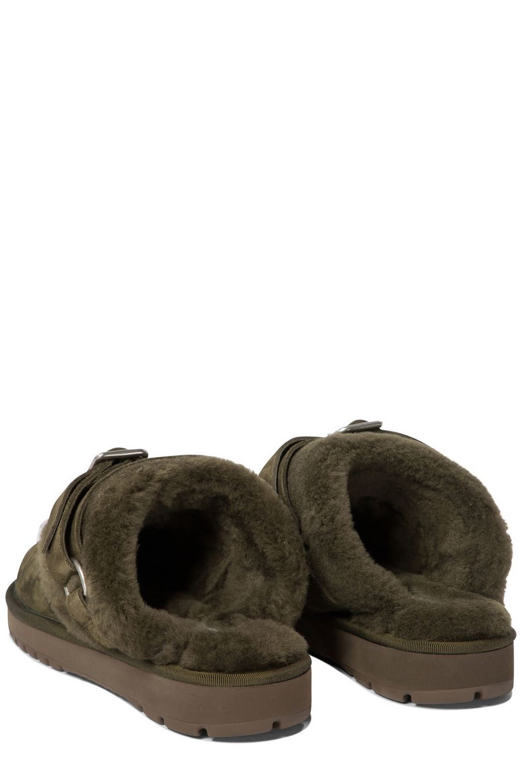 Shop Burberry Chubby Slip-on Low Slippers In Loch