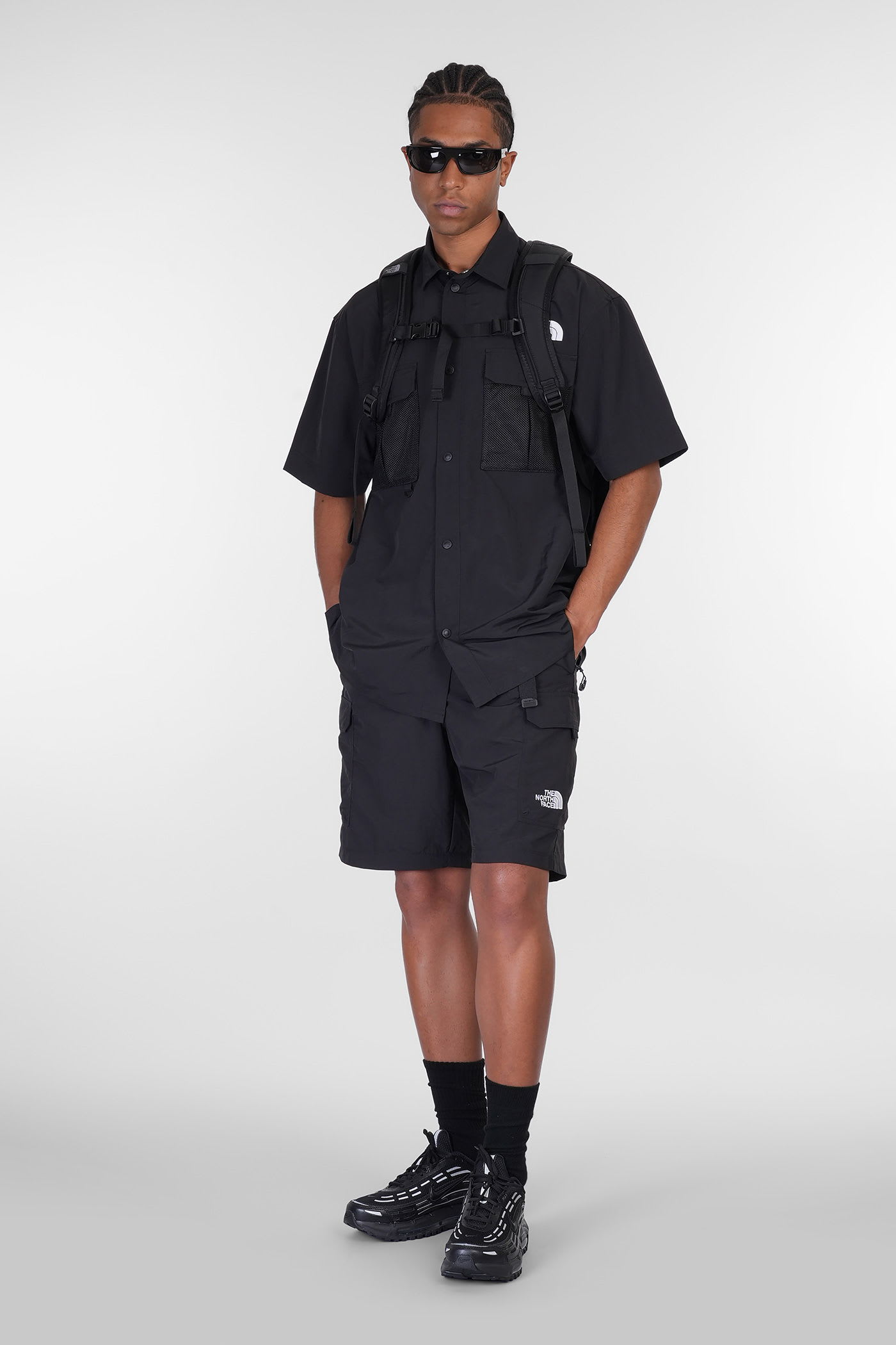 THE NORTH FACE NSE SUMMER SHIRT SHIRT IN BLACK POLYAMIDE 