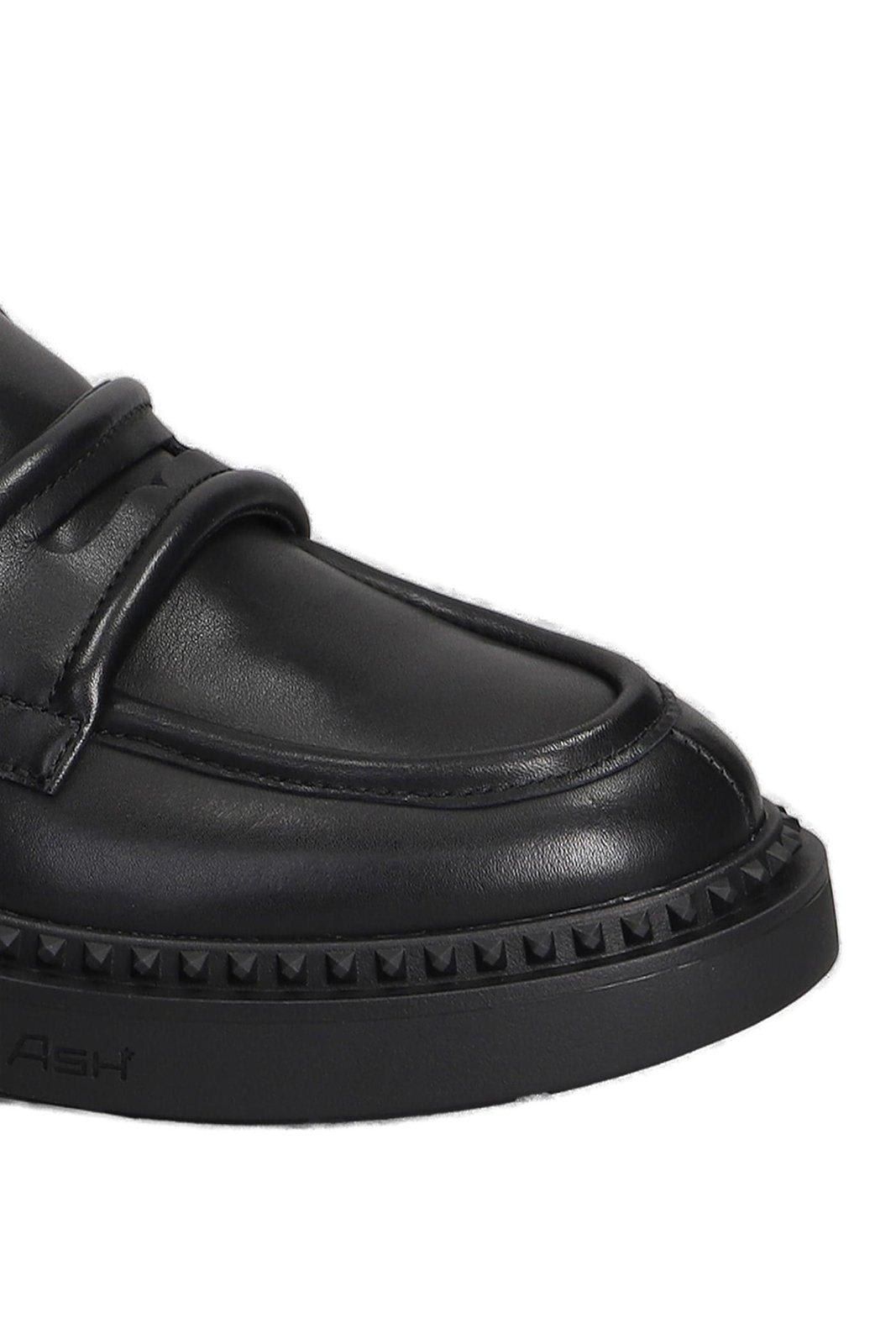 Shop Ash Miracle Slip-on Loafers In Black