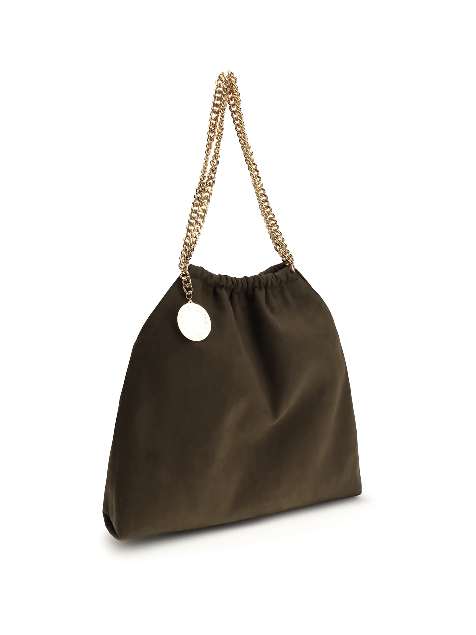 Stella Mccartney Brown Polyester Shoulder Bag In Brown