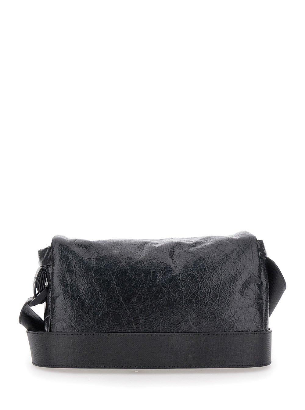 Shop Balenciaga Monaco Flap Small Shoulder Bag In Black