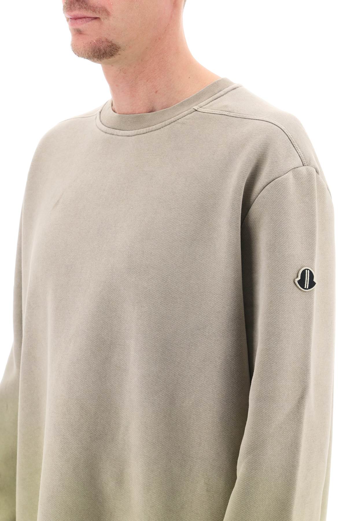 Shop Moncler Genius Subhuman Cut-out Sweatshirt In Grigio
