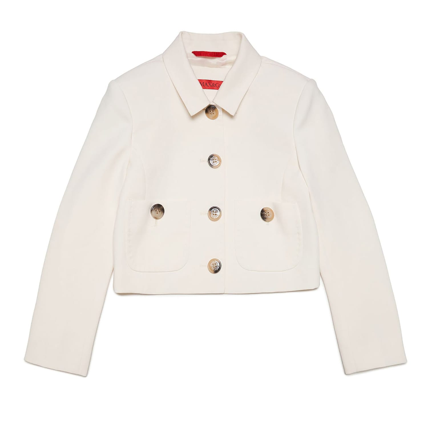 Max&amp;co. Kids' Ivory Jacket For Girl In White
