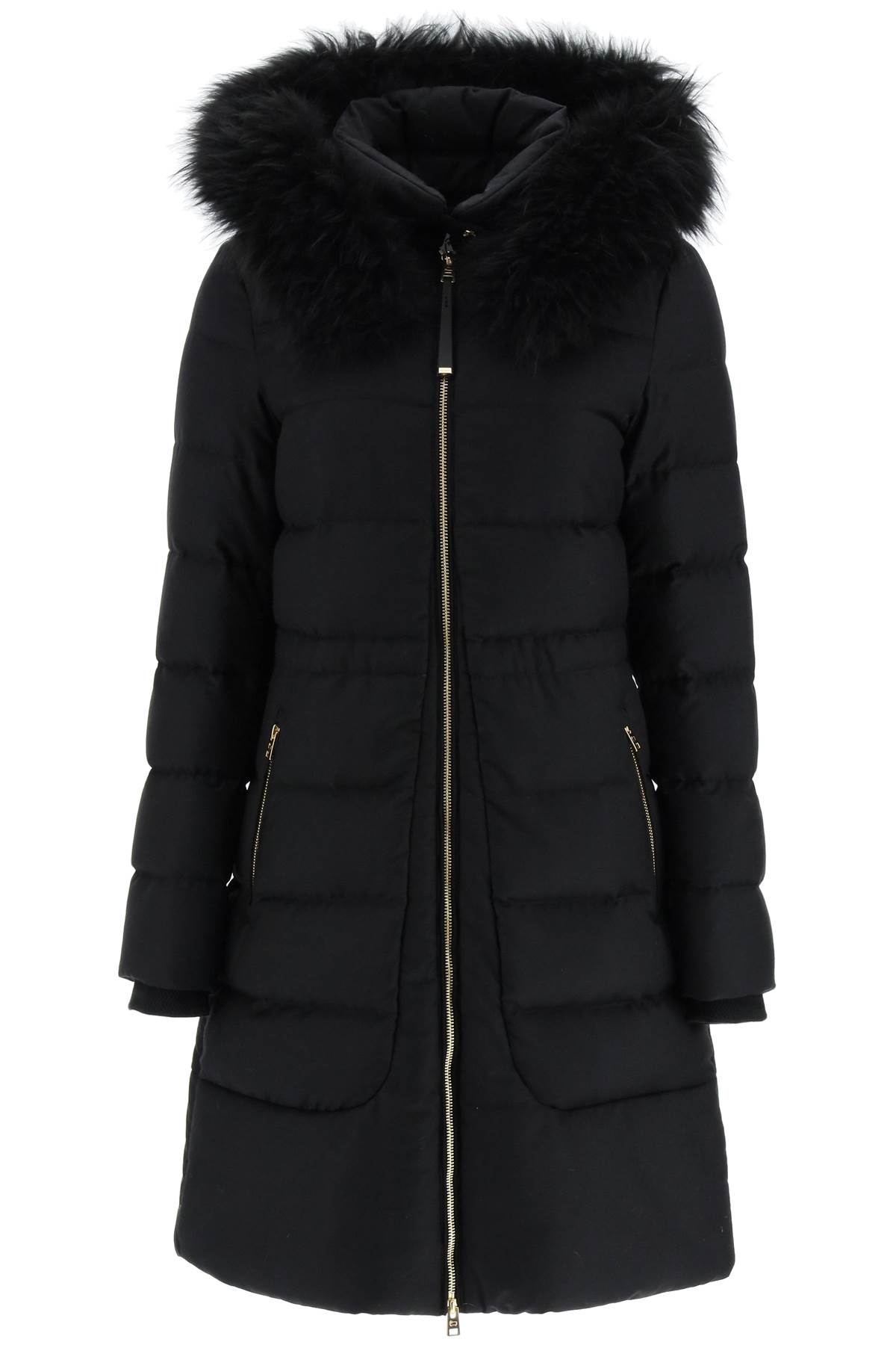 WOOLRICH LONG DOWN JACKET WITH HOOD