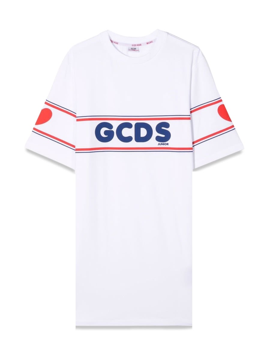 Gcds Mini Kids' Dress In White