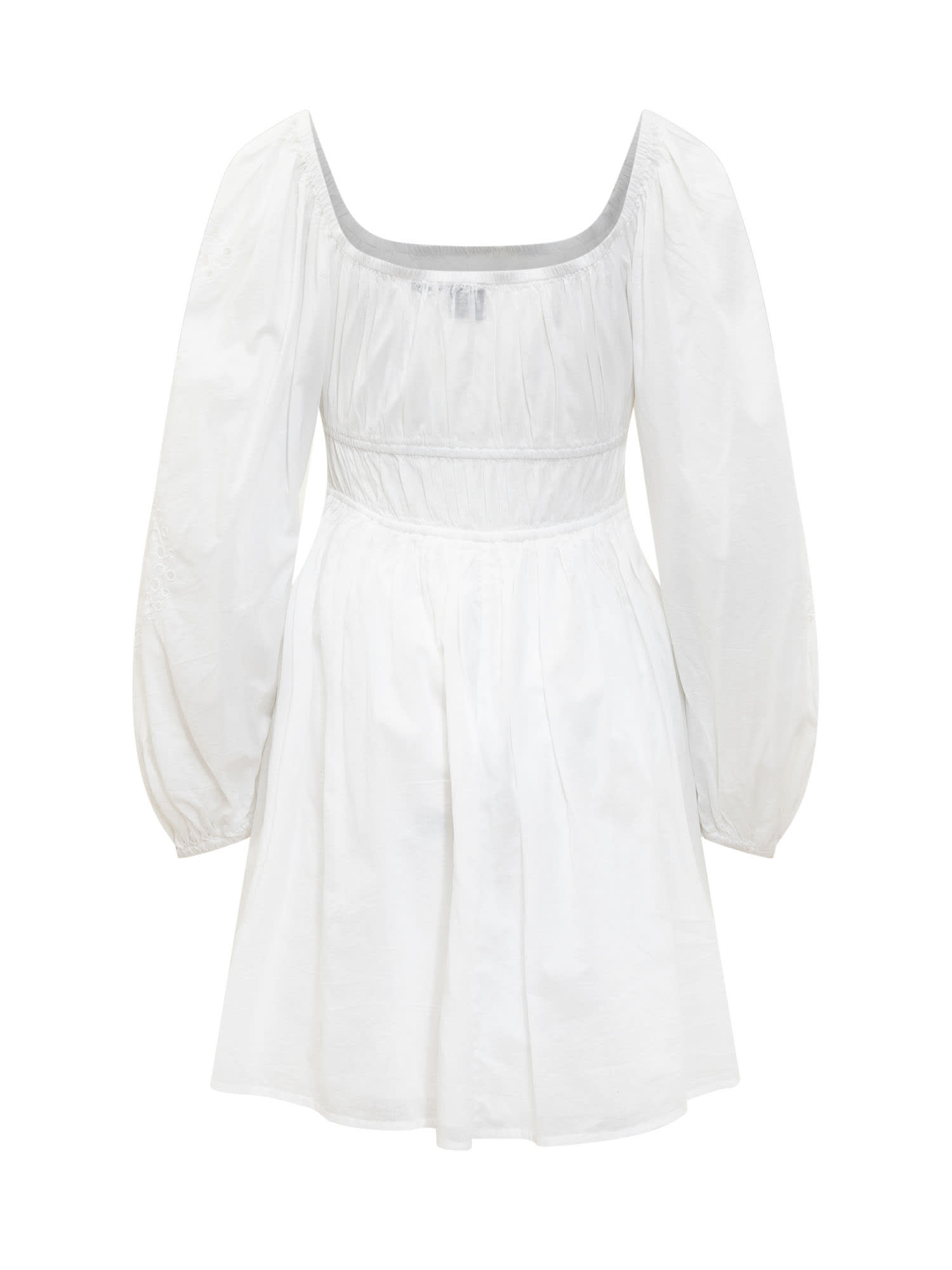 Shop Pinko Fandango Dress In Bianco Biancaneve